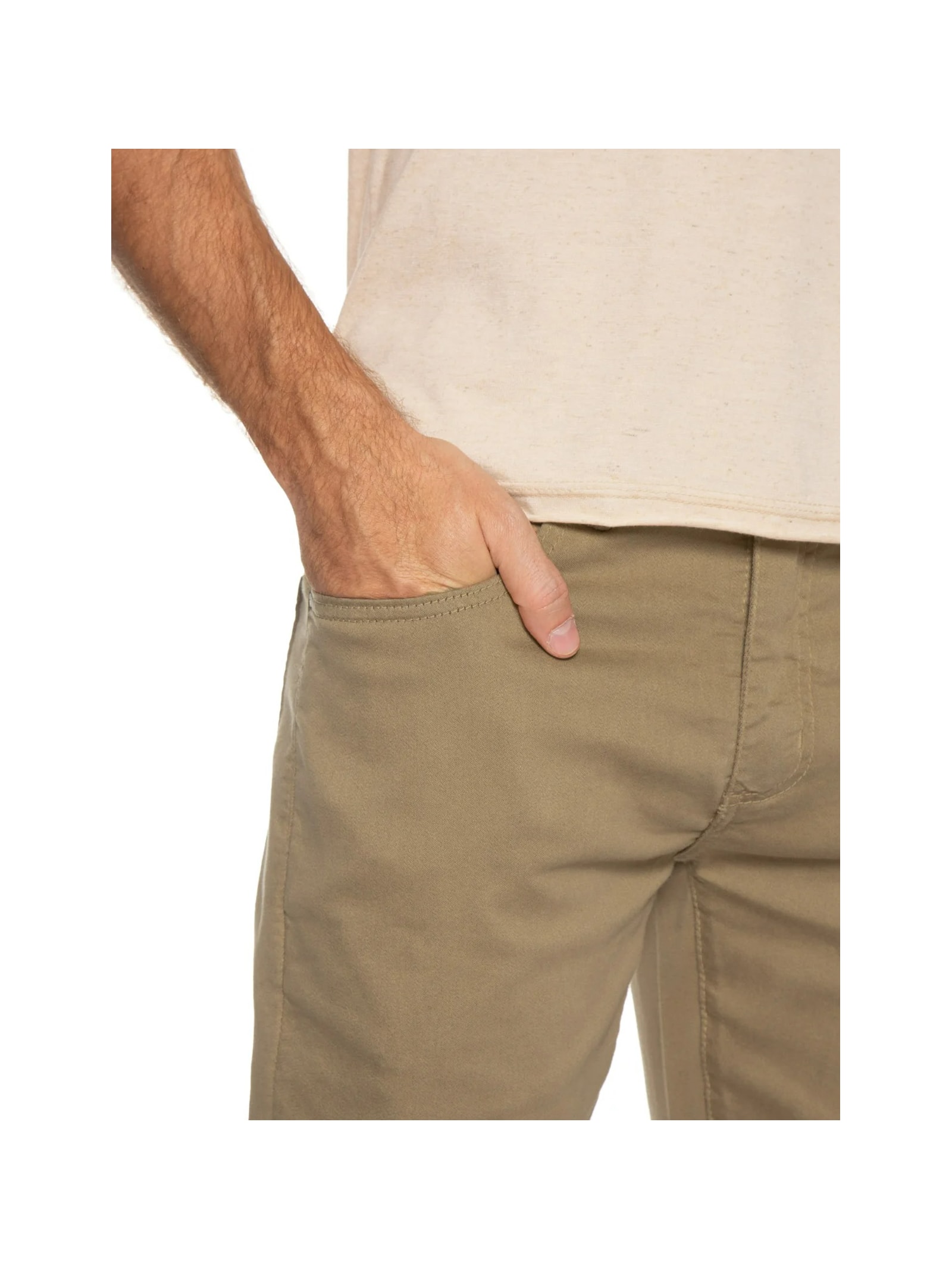 Calça Masculina Skinny Color Pf Bege Reserva