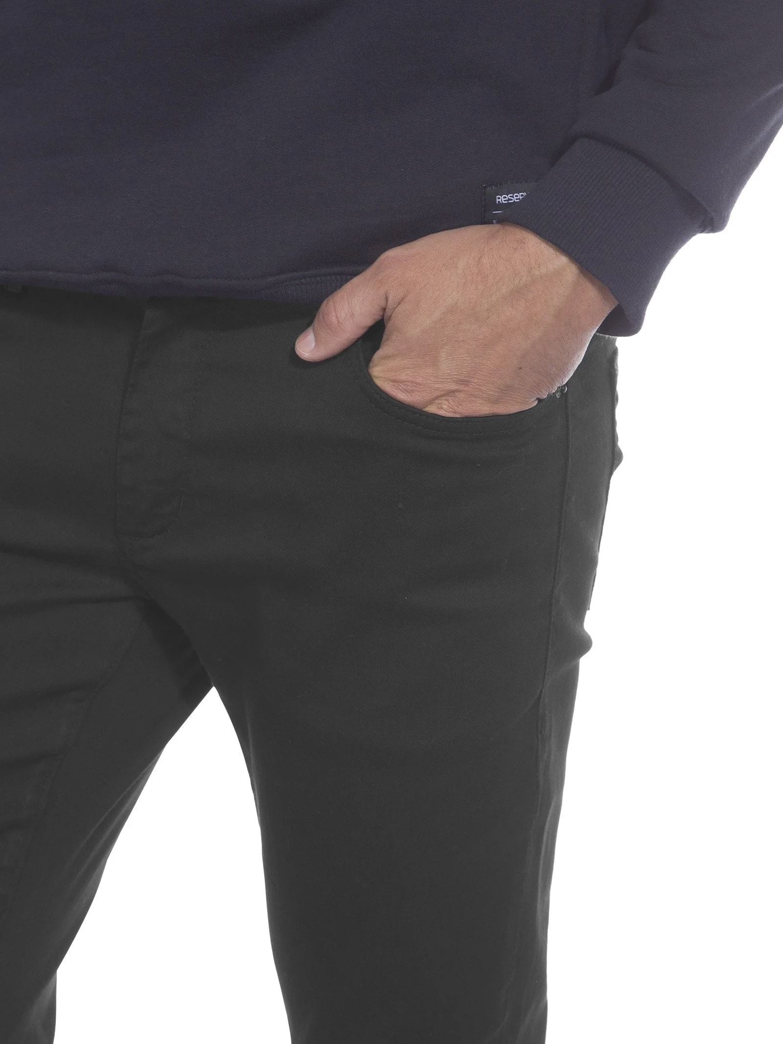 Calça Masculina Skinny Color Preto Reserva