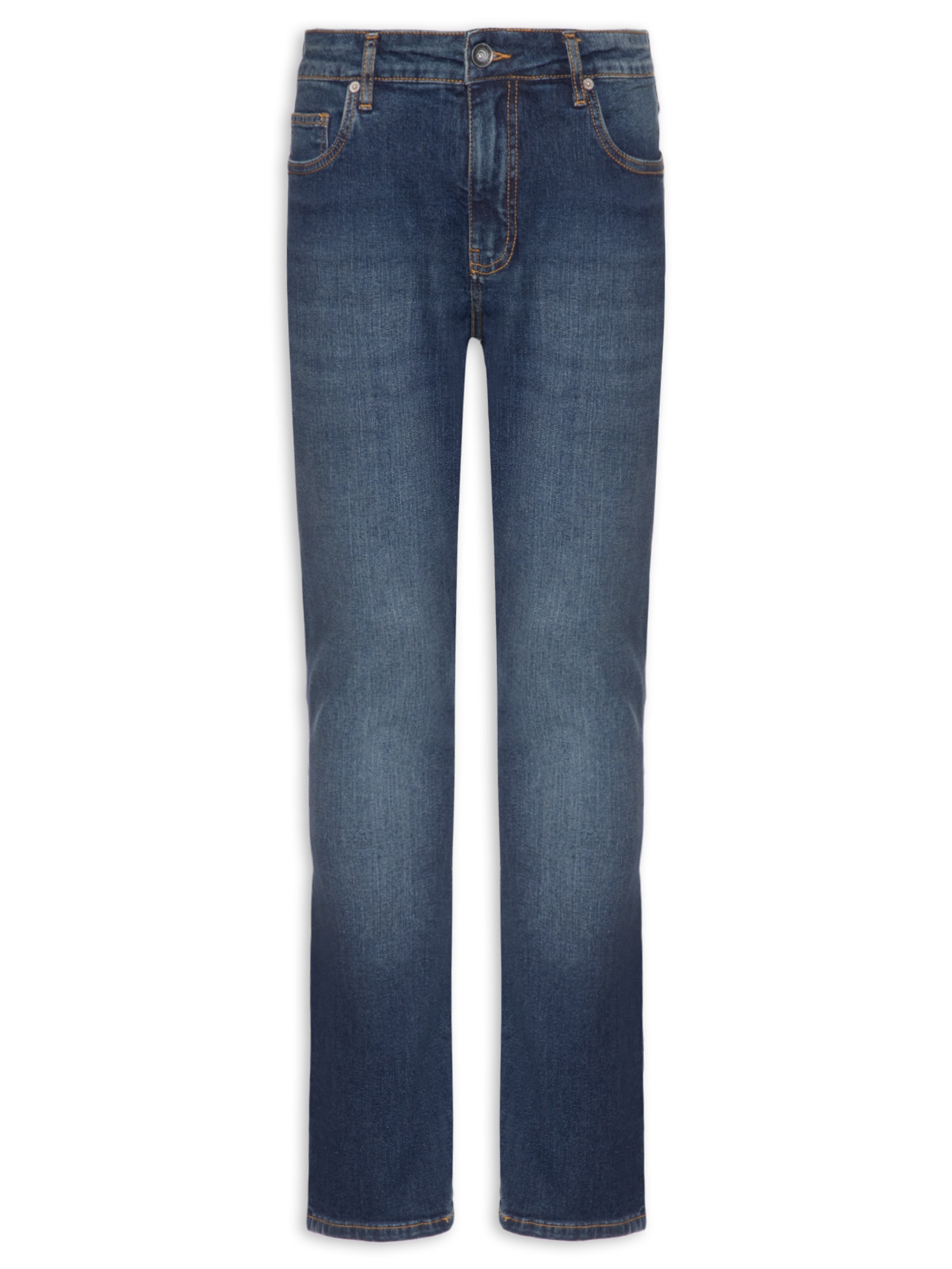 Calça Masculina Skinny Jeans Onda Média Azul Foxton