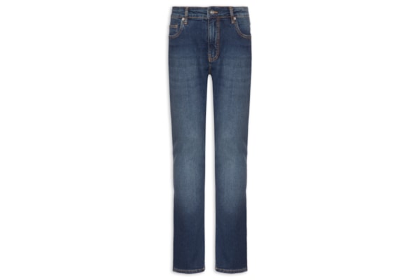 Calça Masculina Skinny Jeans Onda Média - Azul