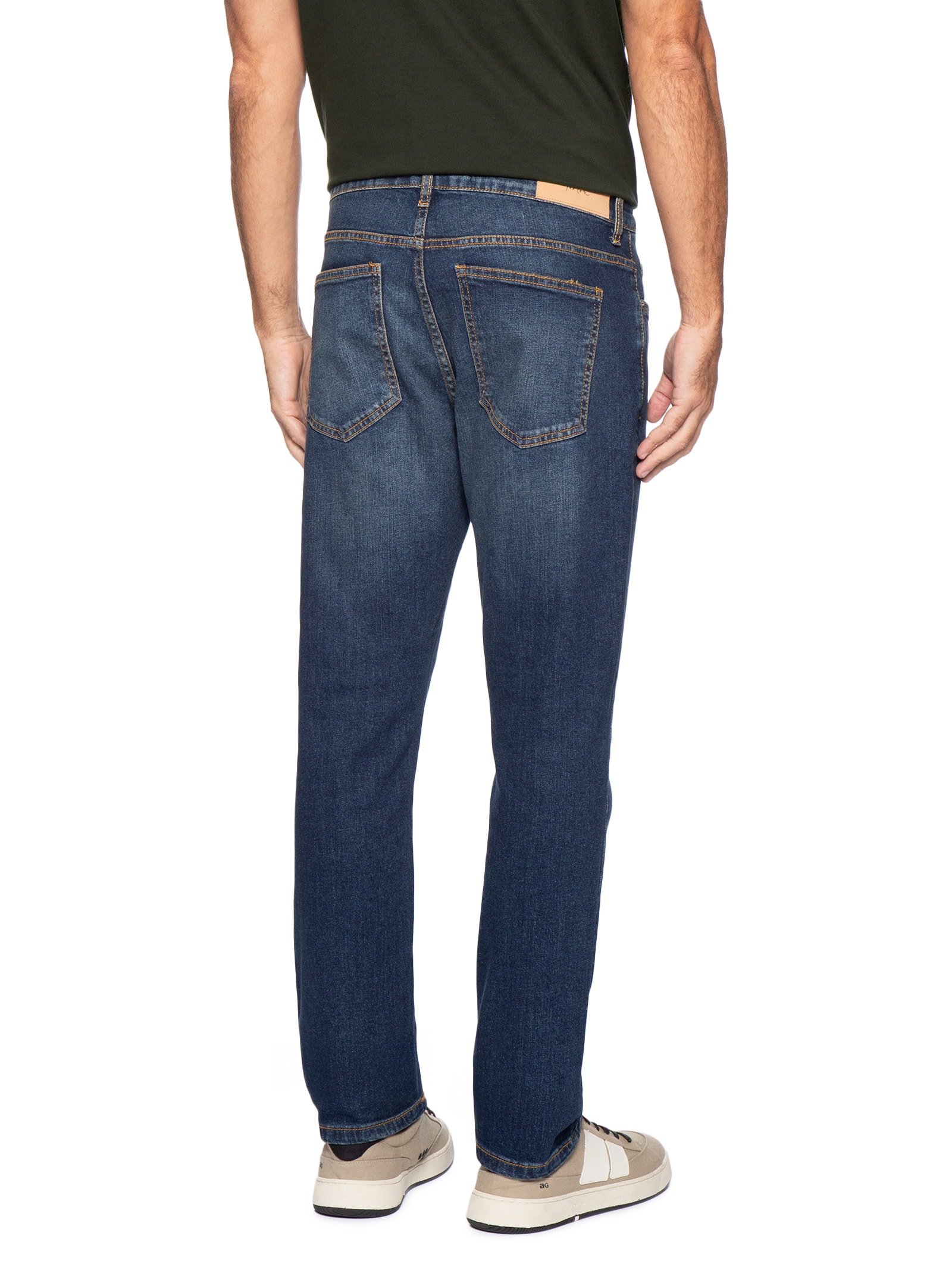 Calça Masculina Skinny Jeans Onda Média Azul Foxton
