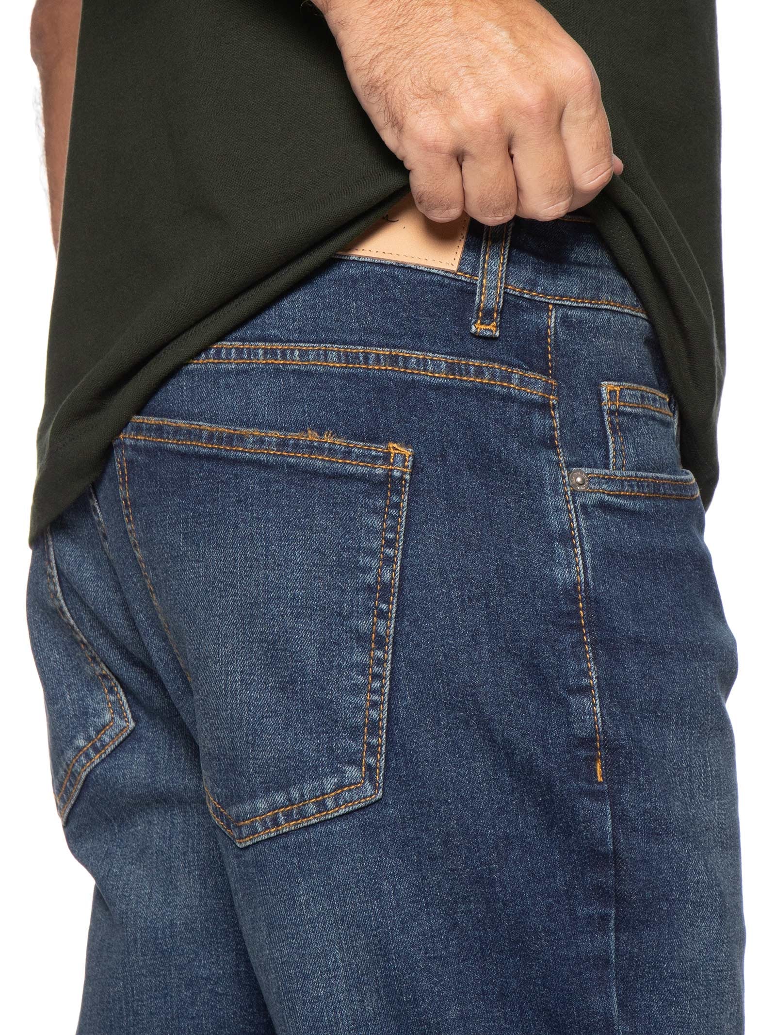 Calça Masculina Skinny Jeans Onda Média Azul Foxton