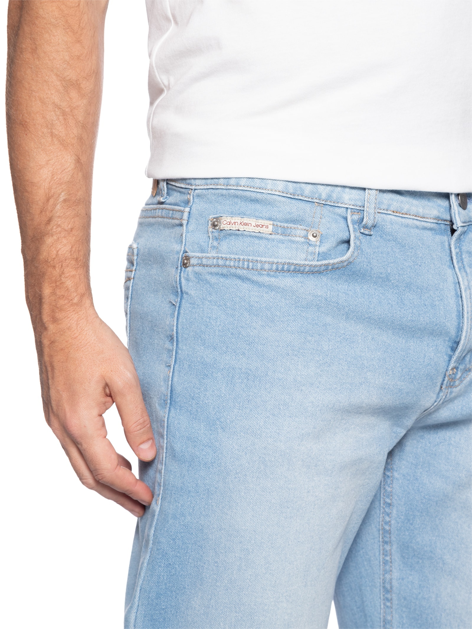 Calça Masculina Slim 5 Pockets Azul Calvin Klein Jeans