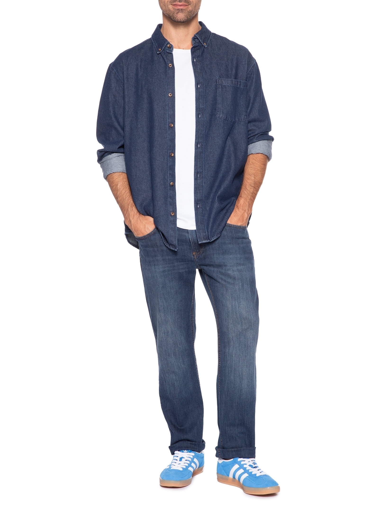 Calça Masculina Slim 5 Pockets Azul Calvin Klein Jeans