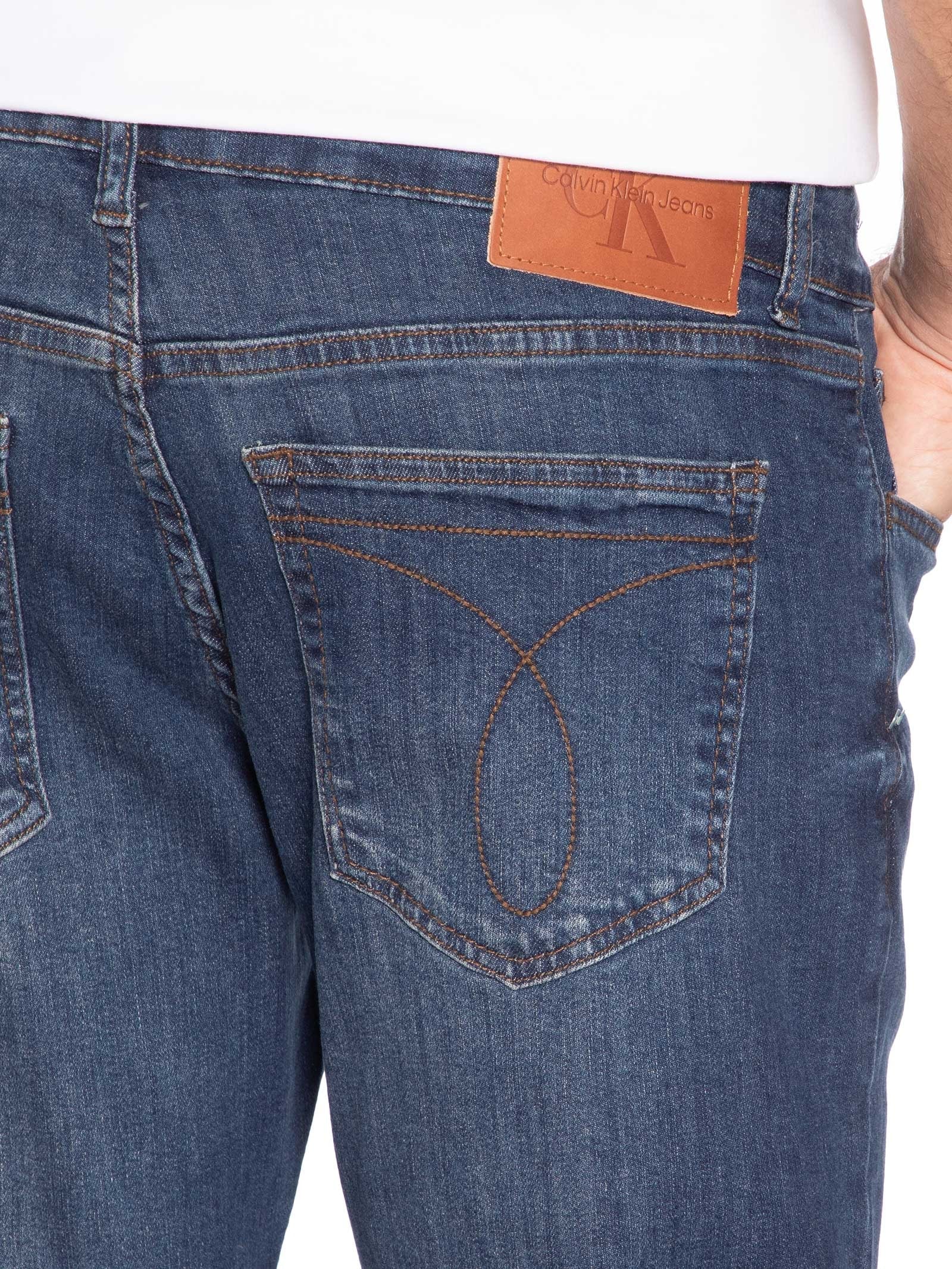 Calça Masculina Slim 5 Pockets Azul Calvin Klein Jeans