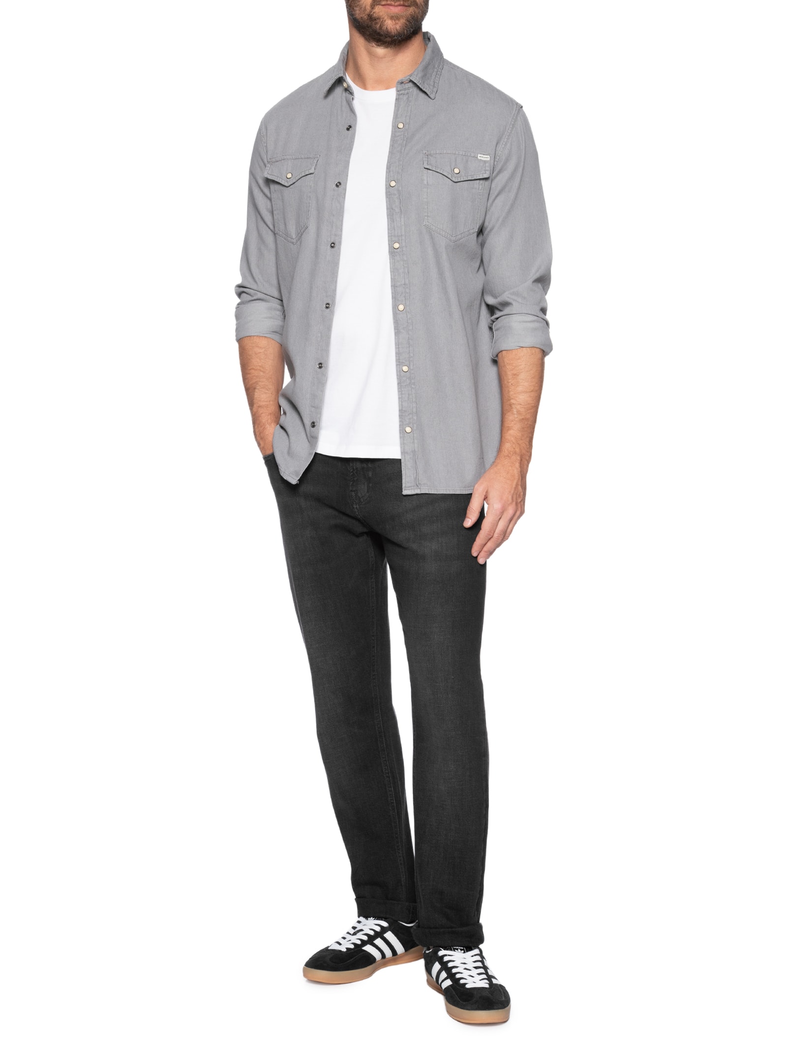Calça Masculina Slim 5 Pockets Preto Calvin Klein Jeans