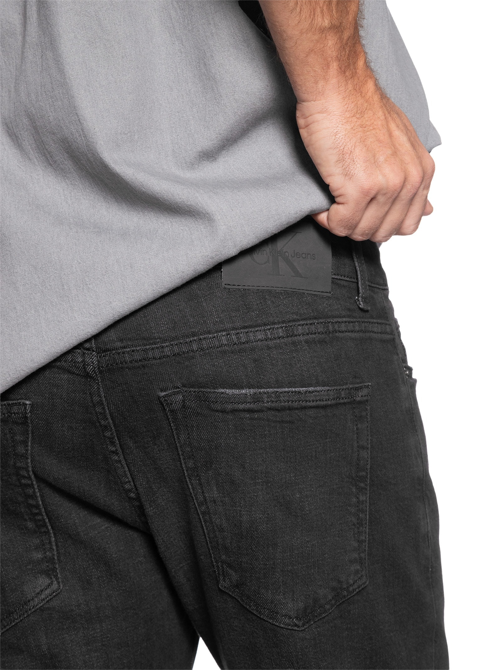 Calça Masculina Slim 5 Pockets Preto Calvin Klein Jeans