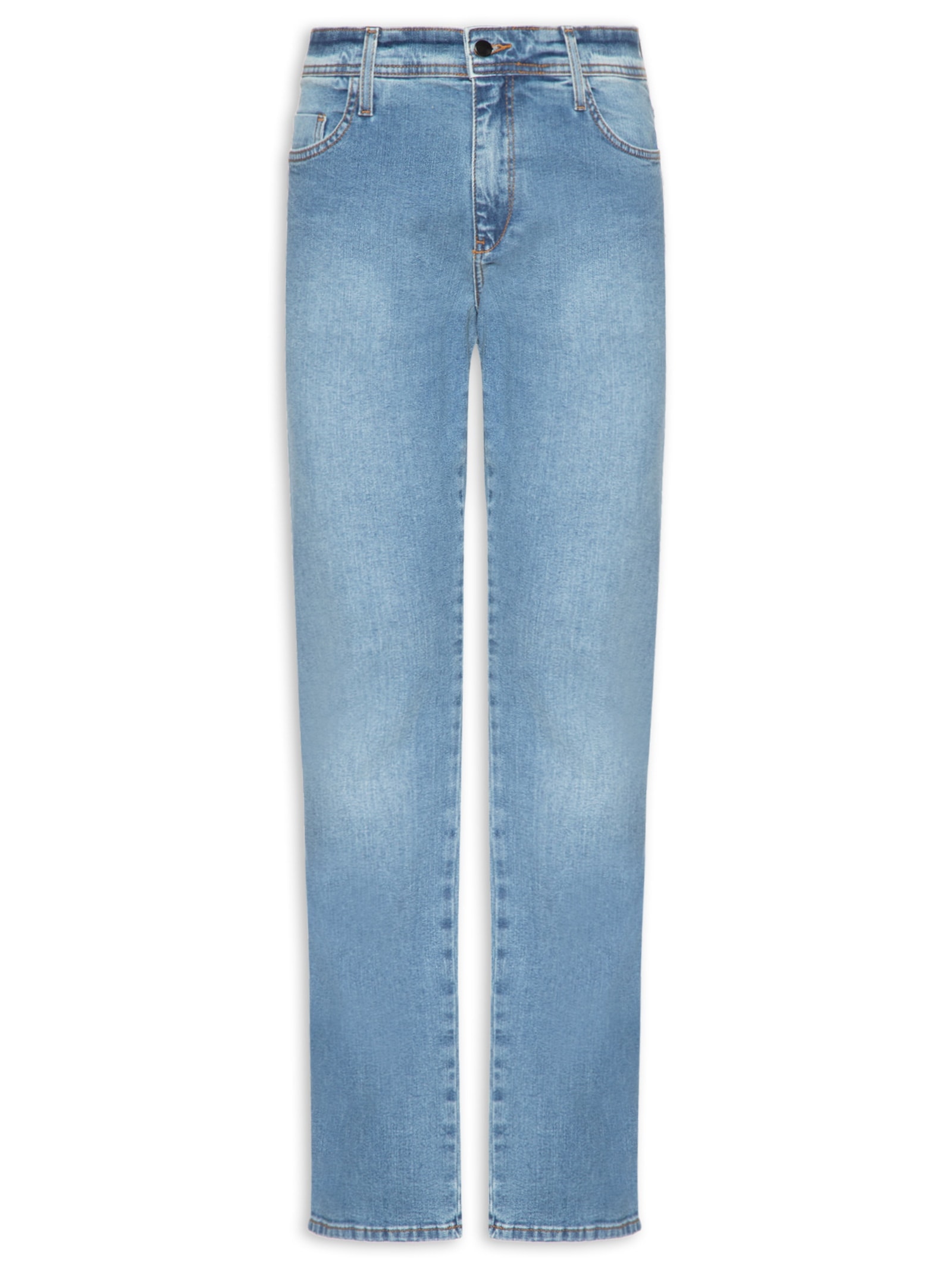 Calça Masculina Slim Básica Azul Basiq Men