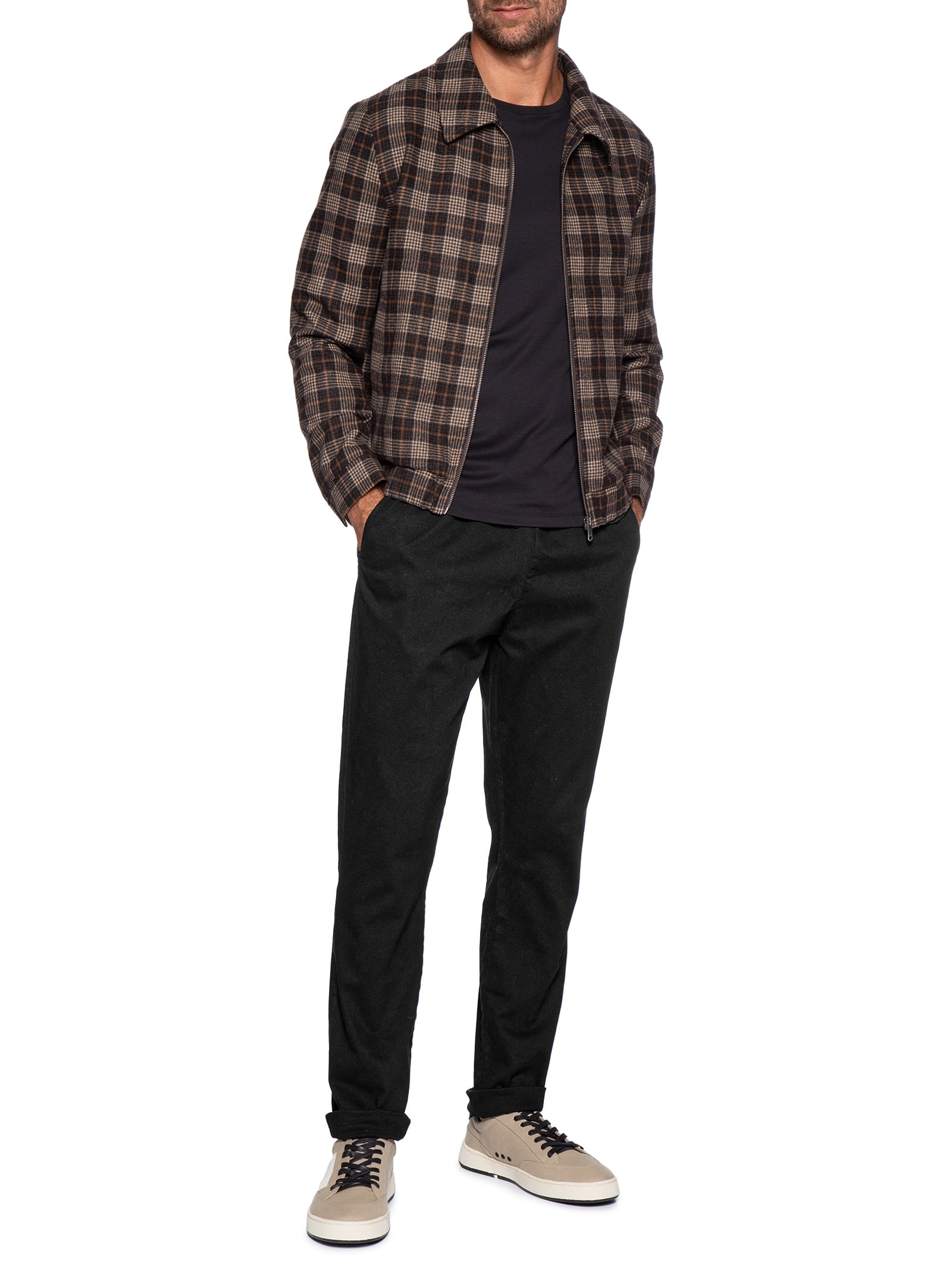 Calça Masculina Slim Casual Pier Preto Foxton