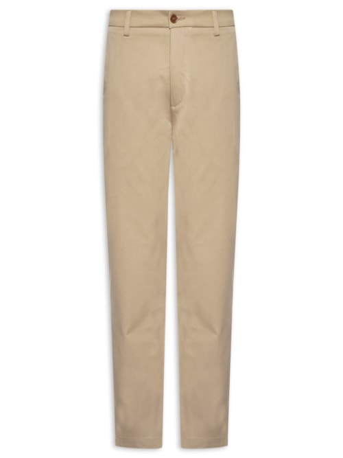 Calça Masculina Slim Chino - Bege