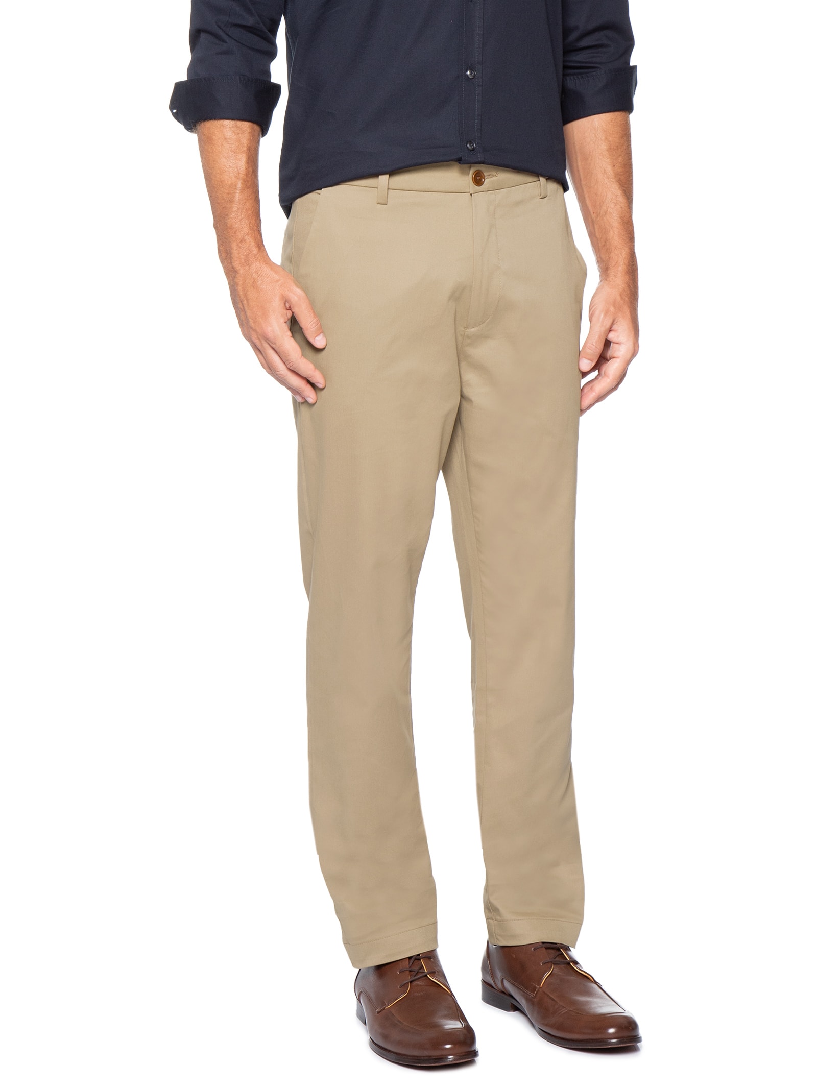 Calça Masculina Slim Chino Bege Oficina Reserva
