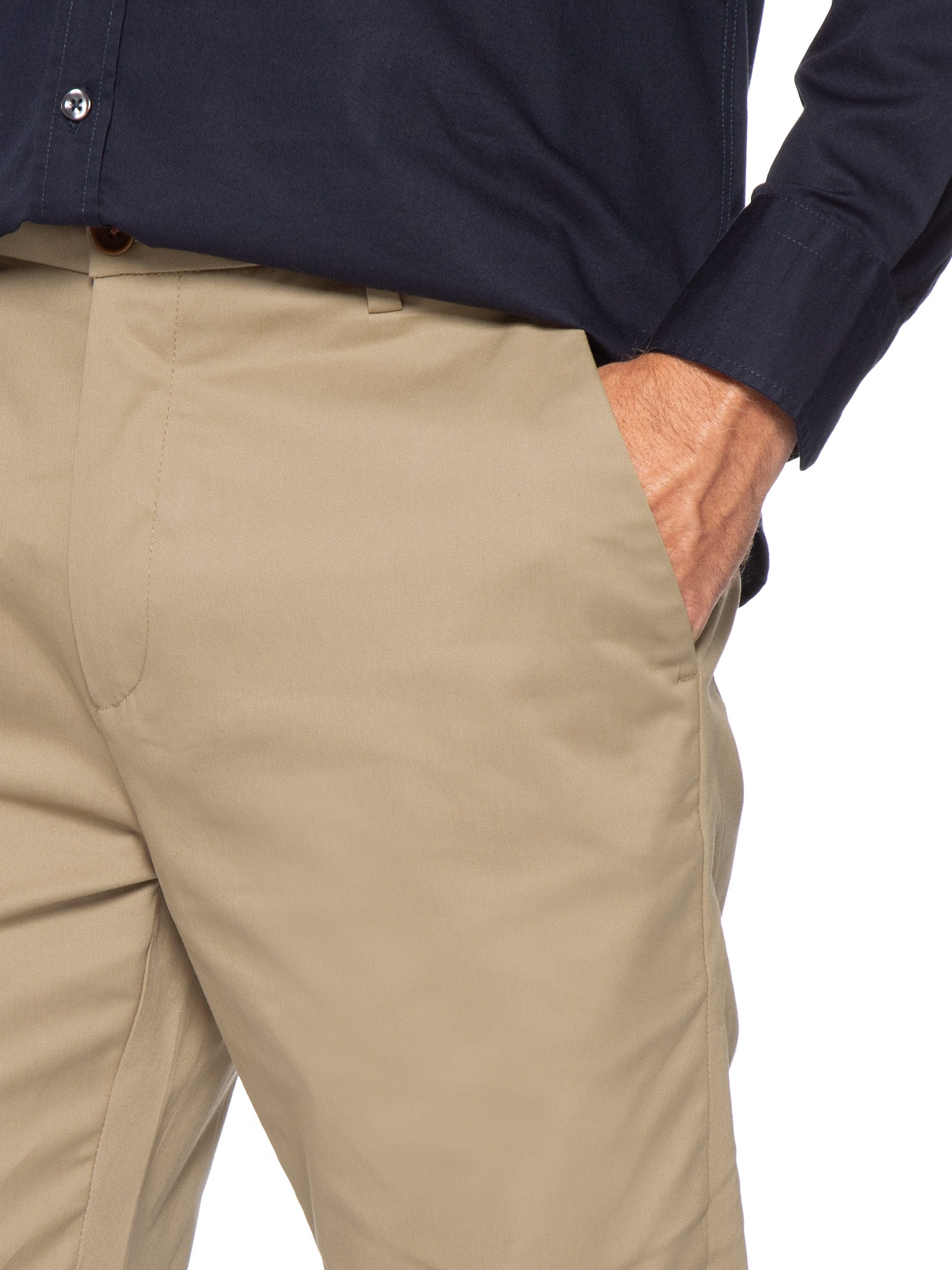 Calça Masculina Slim Chino Bege Oficina Reserva