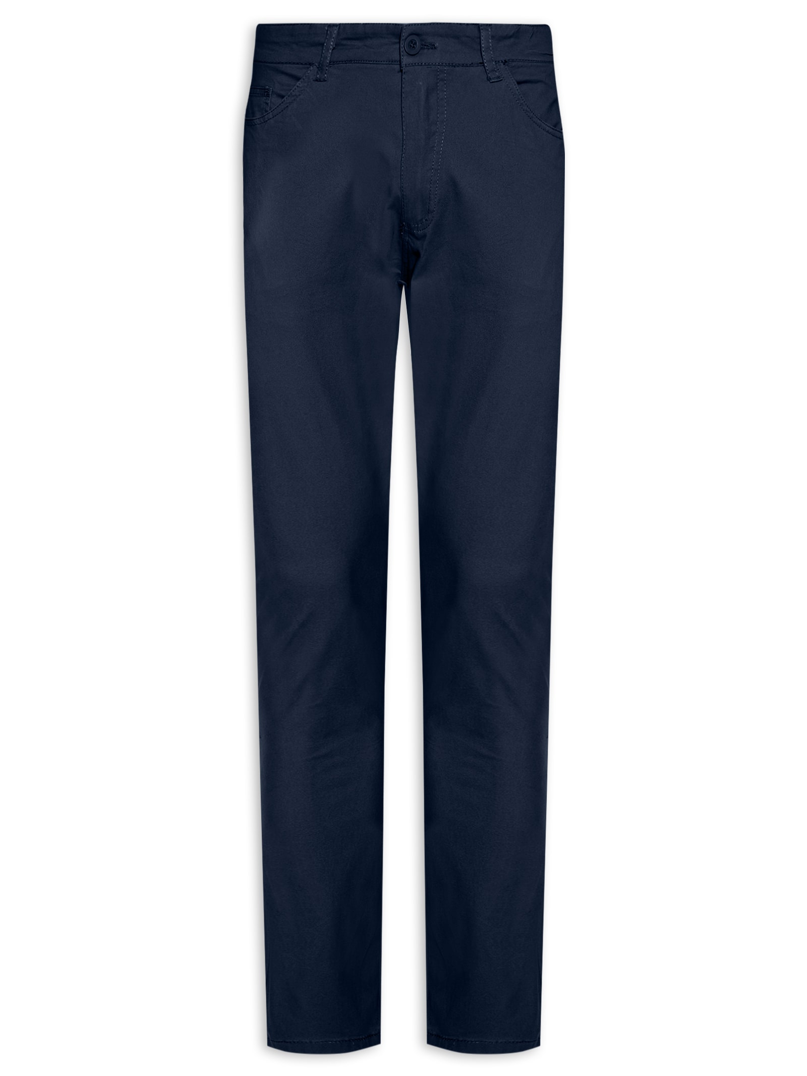 Calça Masculina Slim Chino Color Azul Basiq Men