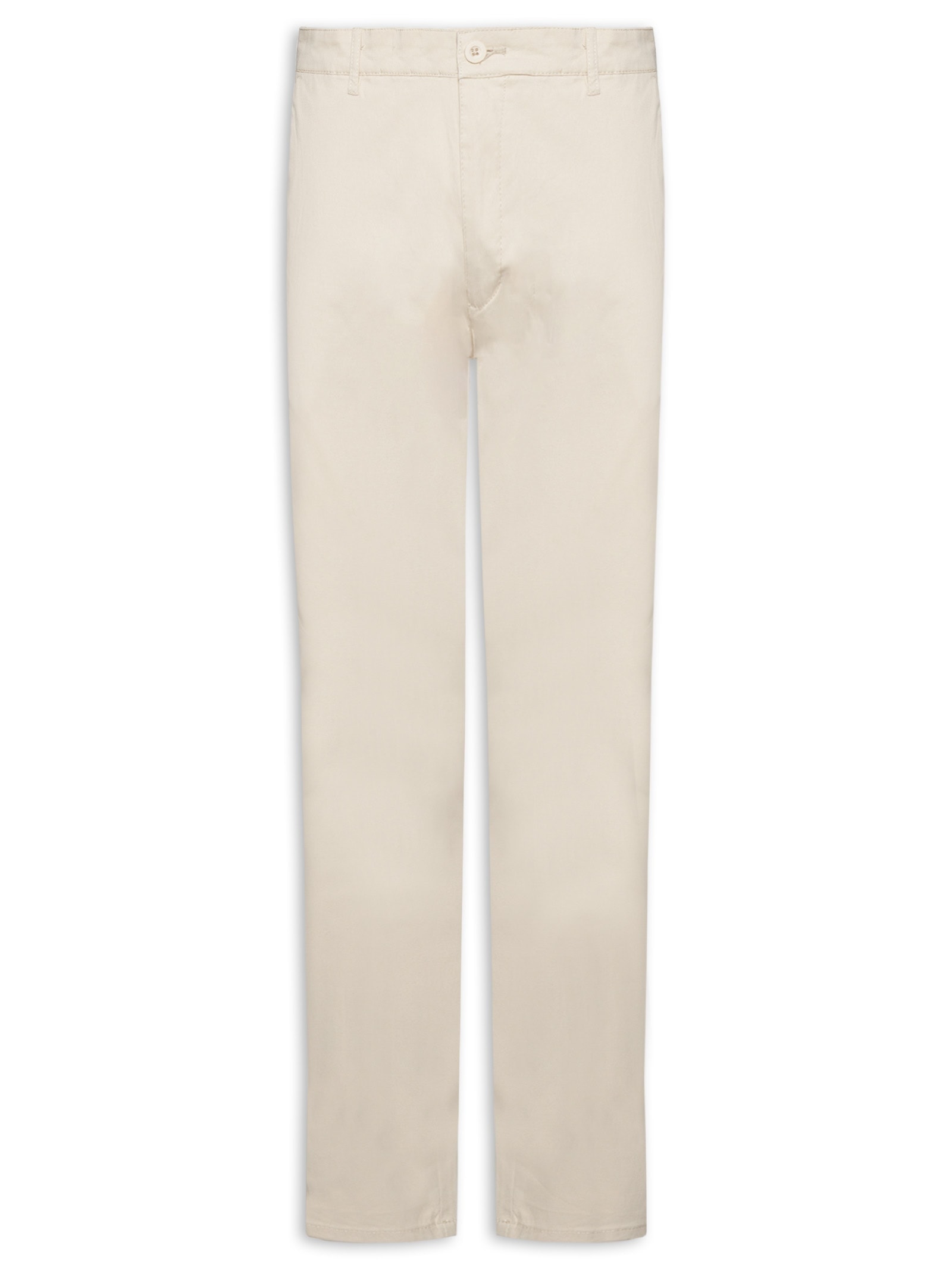 Calça Masculina Slim Chino Color Bege Basiq Men