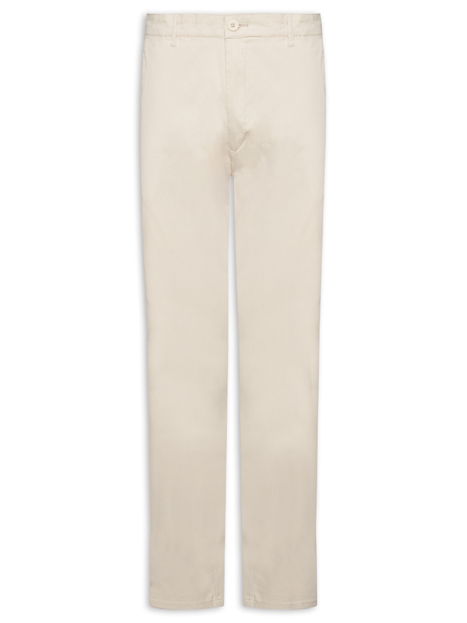 Calça Masculina Slim Chino Color Bege Basiq Men