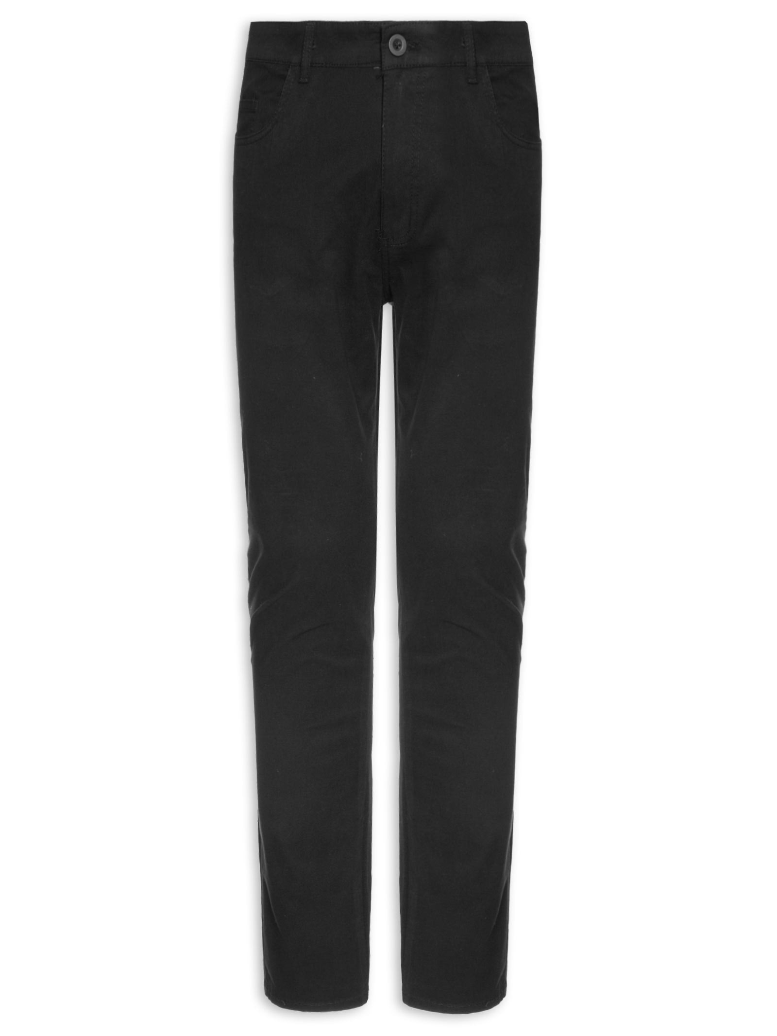 Calça Masculina Slim Chino Color Preto Basiq Men