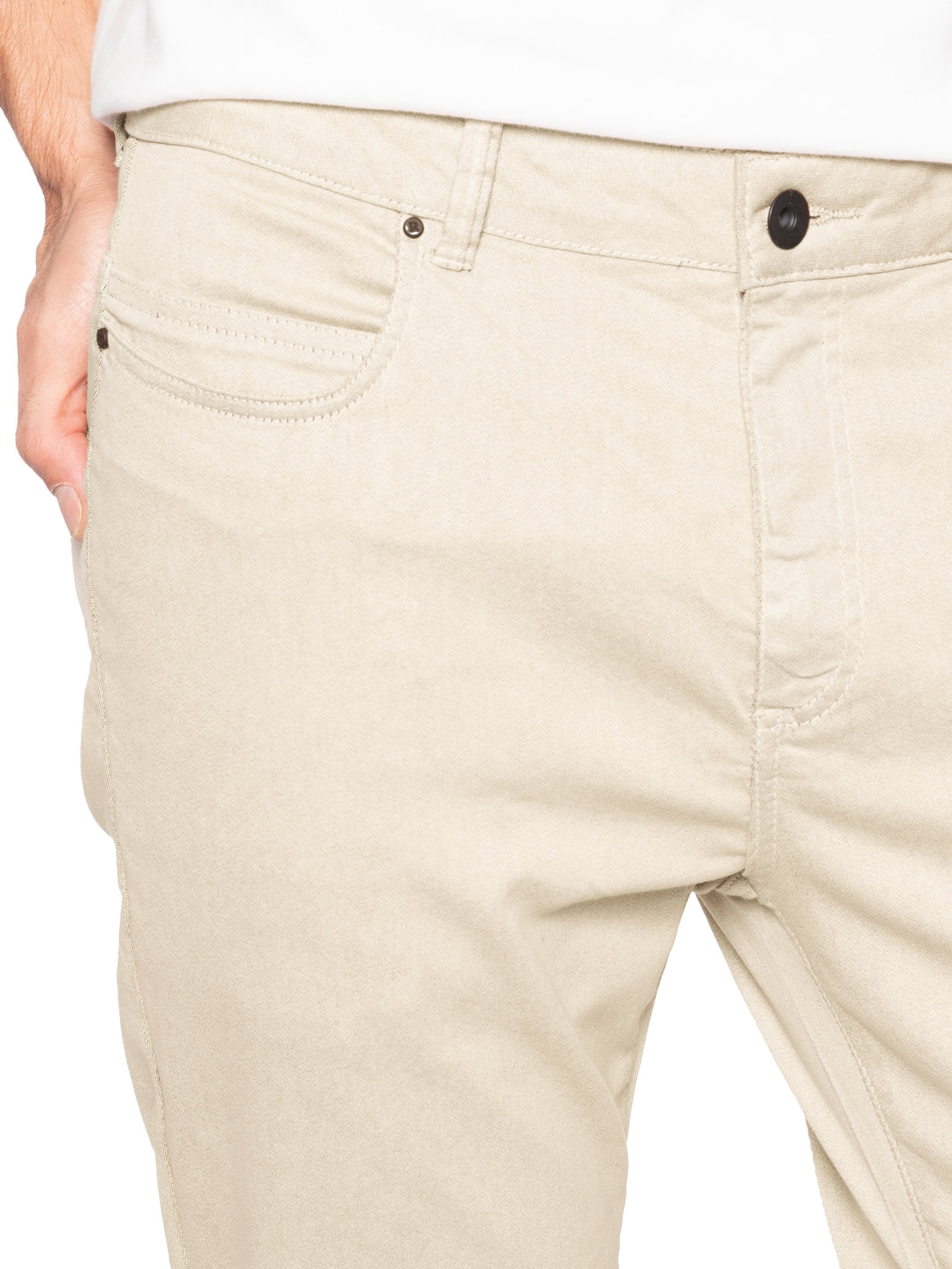 Calça Masculina Slim Color Bege Reserva