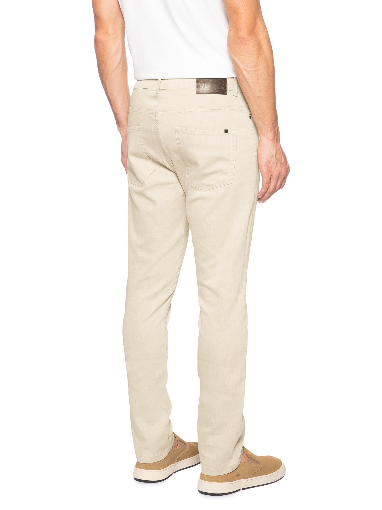 Calça Masculina Slim Color Bege Reserva