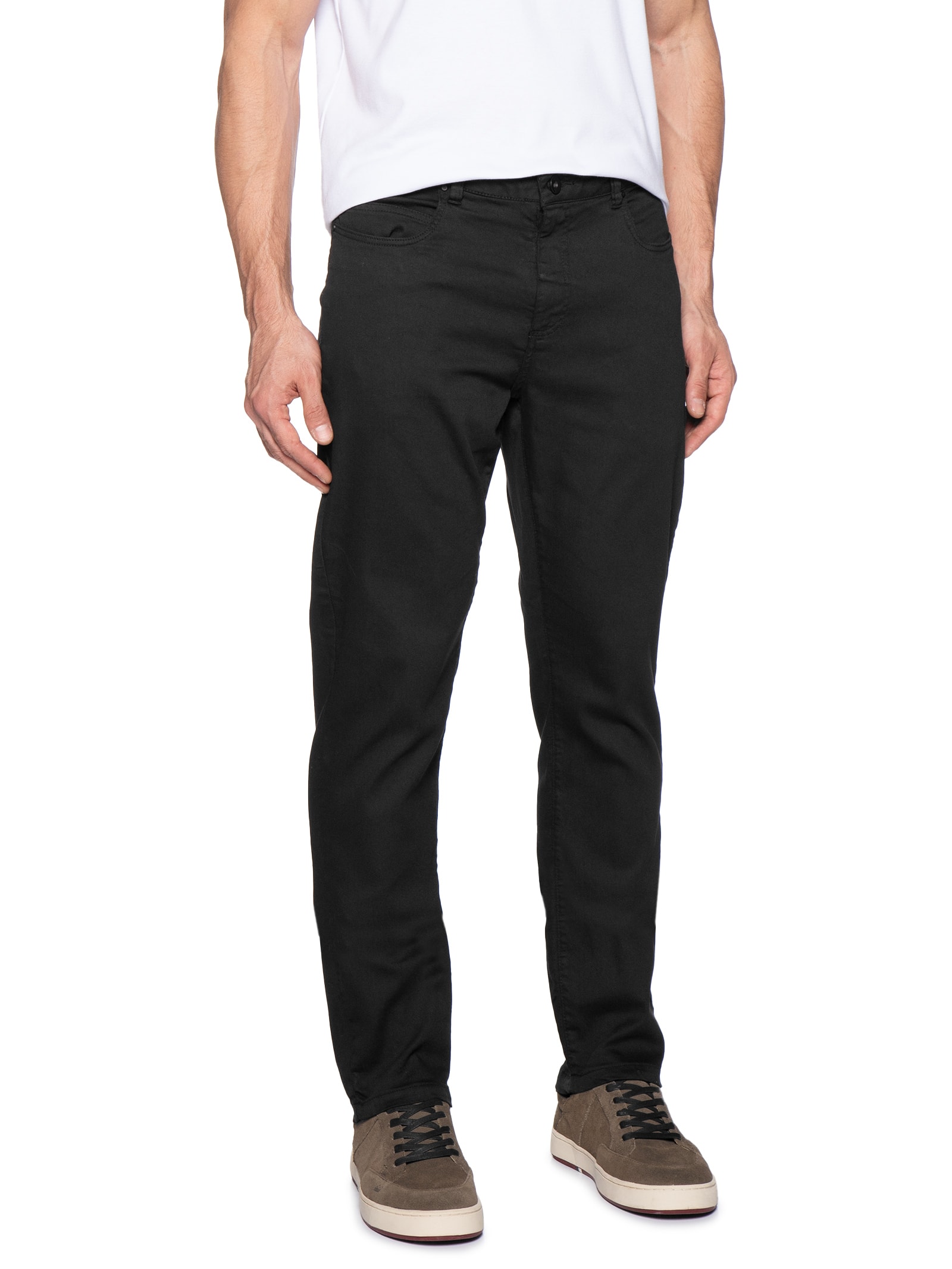 Calça Masculina Slim Color Preto Reserva