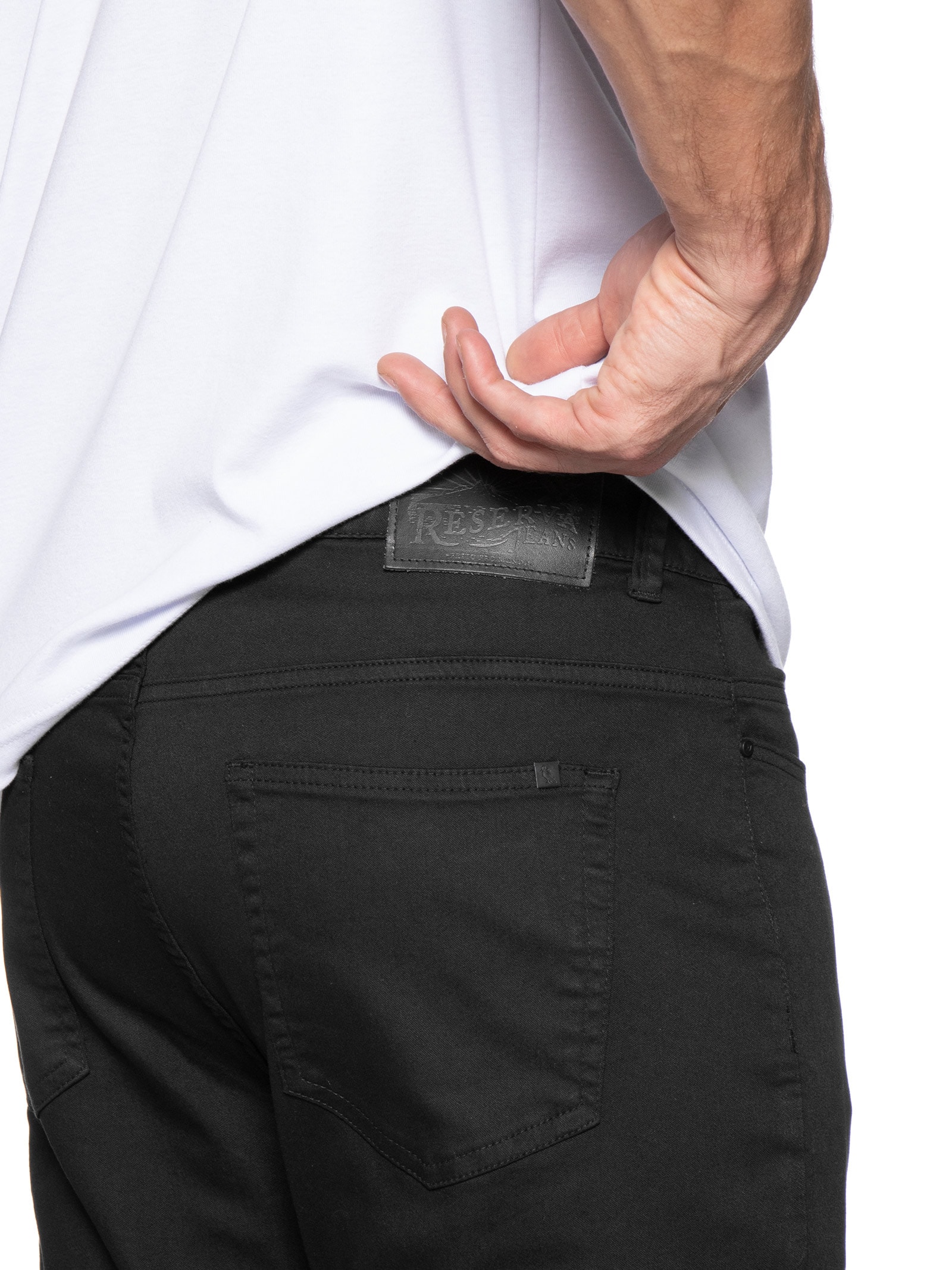 Calça Masculina Slim Color Preto Reserva
