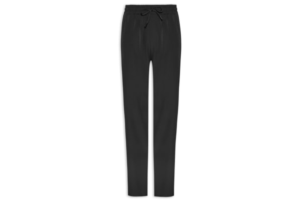 Calça Masculina Slim Com Elástico No Cós - Preto