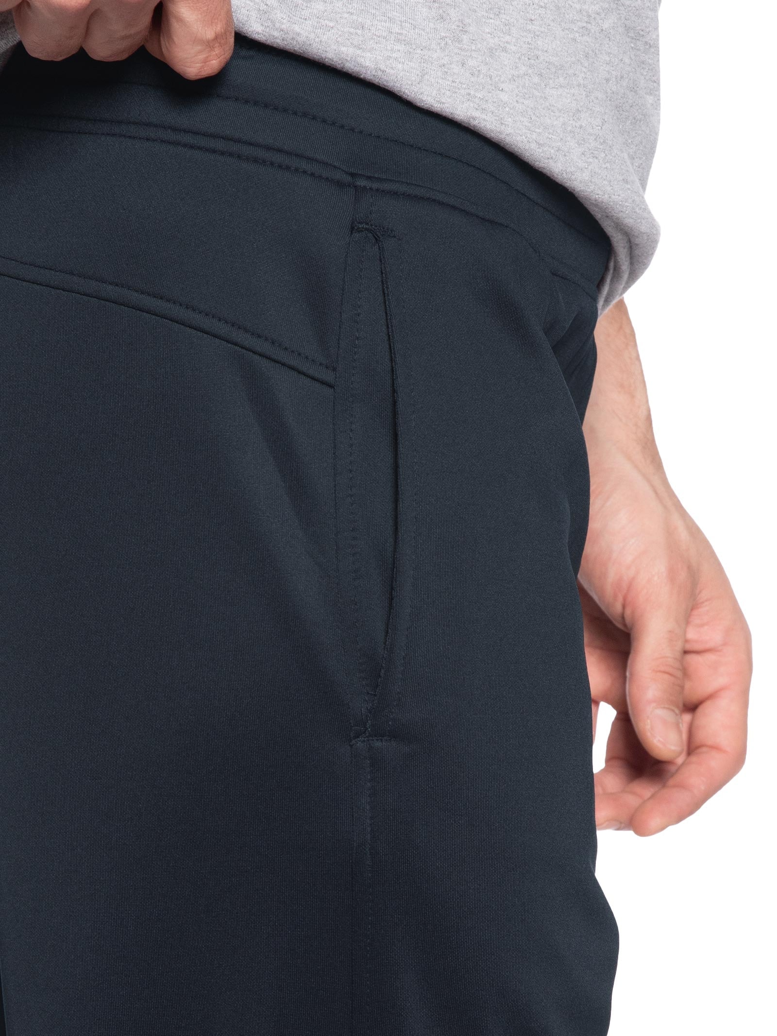 Calça Masculina Slim Cós Elástico Azul Basiq Men