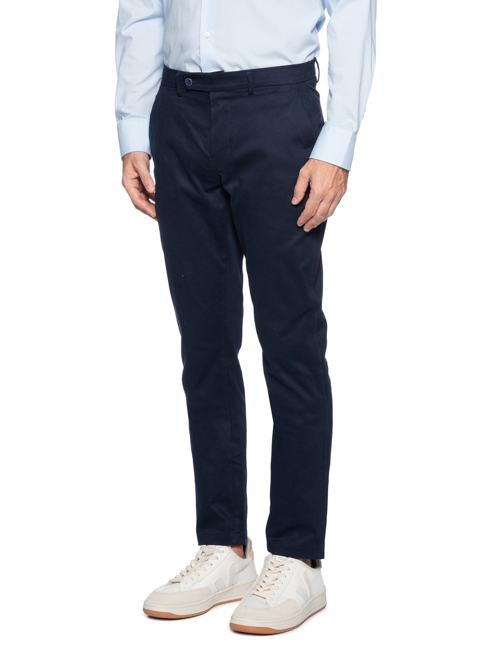 Calça Masculina Slim Cós Social Azul '2 Essential