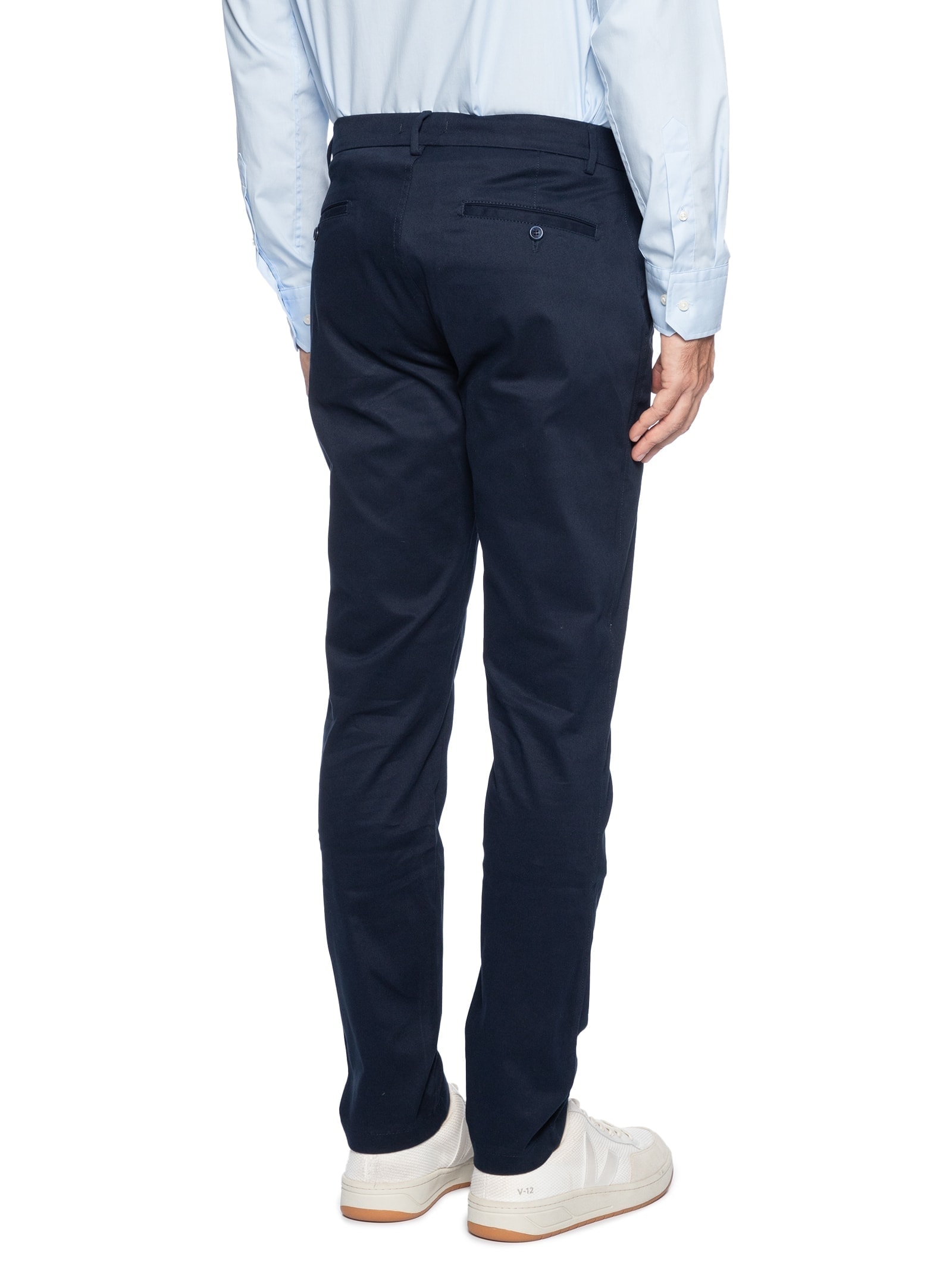 Calça Masculina Slim Cós Social Azul '2 Essential