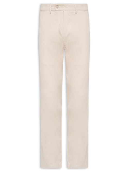 Calça Masculina Slim Cós Social – Bege