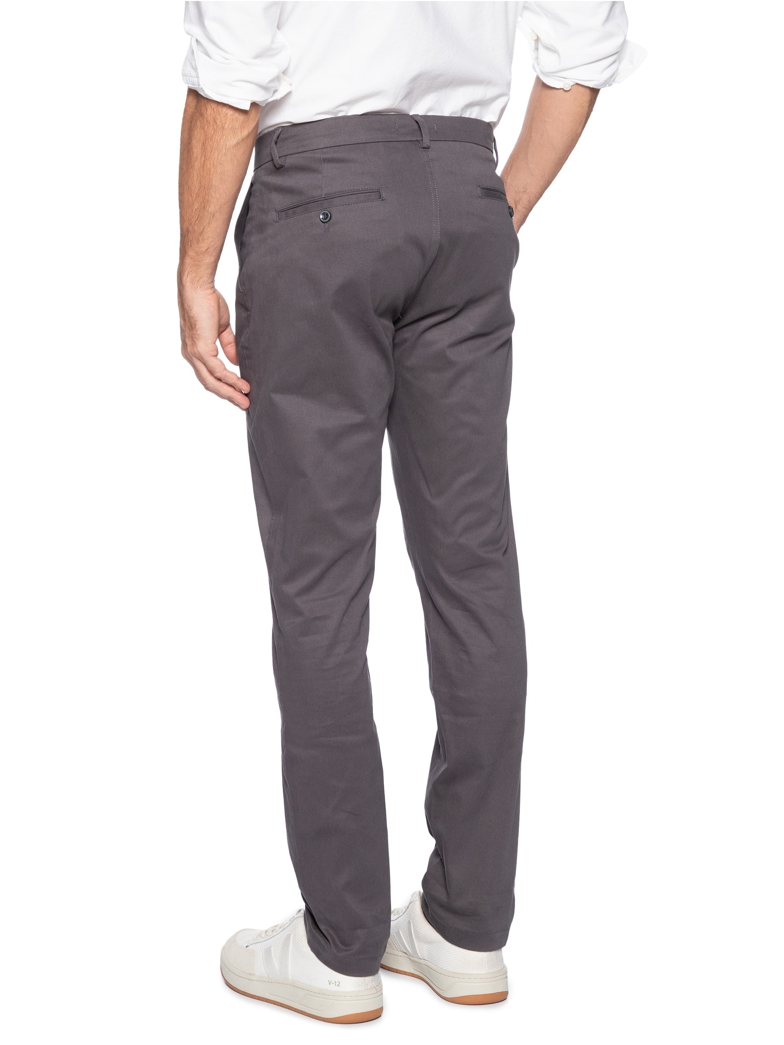 Calça Masculina Slim Cós Social Cinza '2 Essential