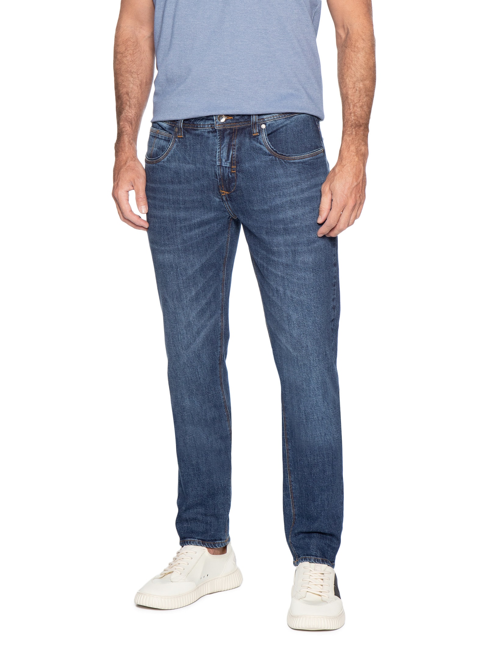 Calça Masculina Slim Fit Jeans Azul Pineapple