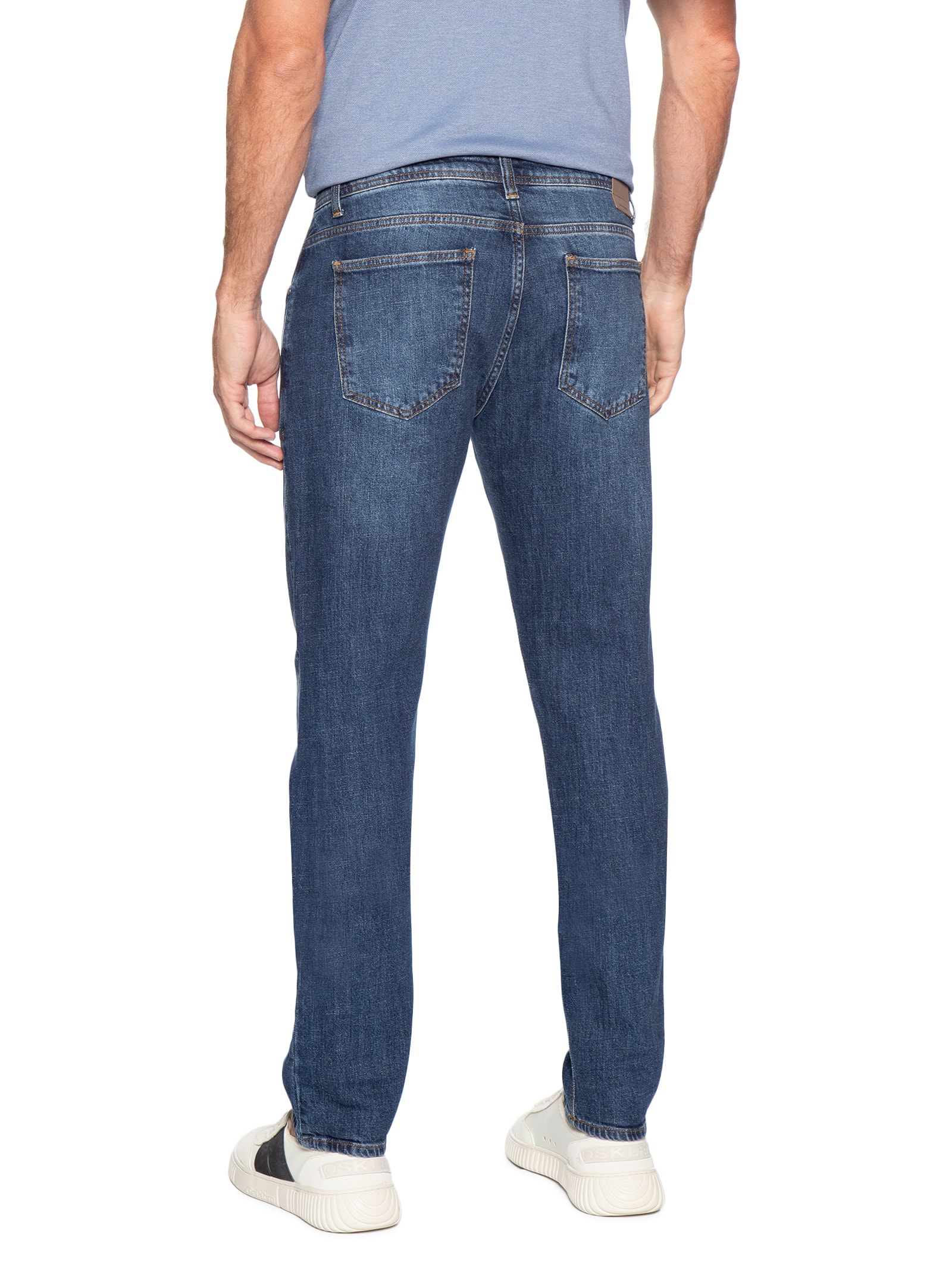 Calça Masculina Slim Fit Jeans Azul Pineapple