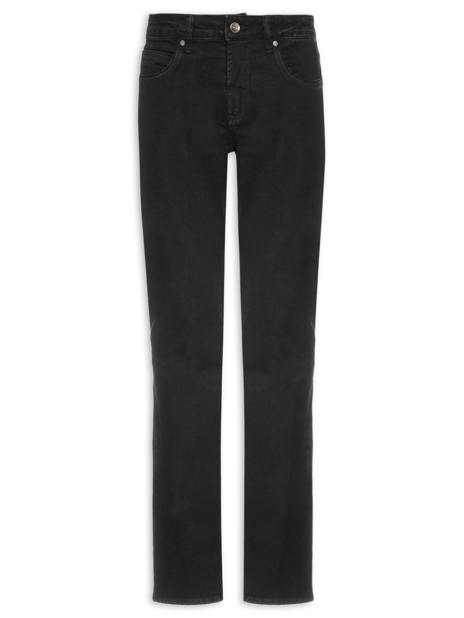 Calça Masculina Slim Fit Jeans Preto Pineapple