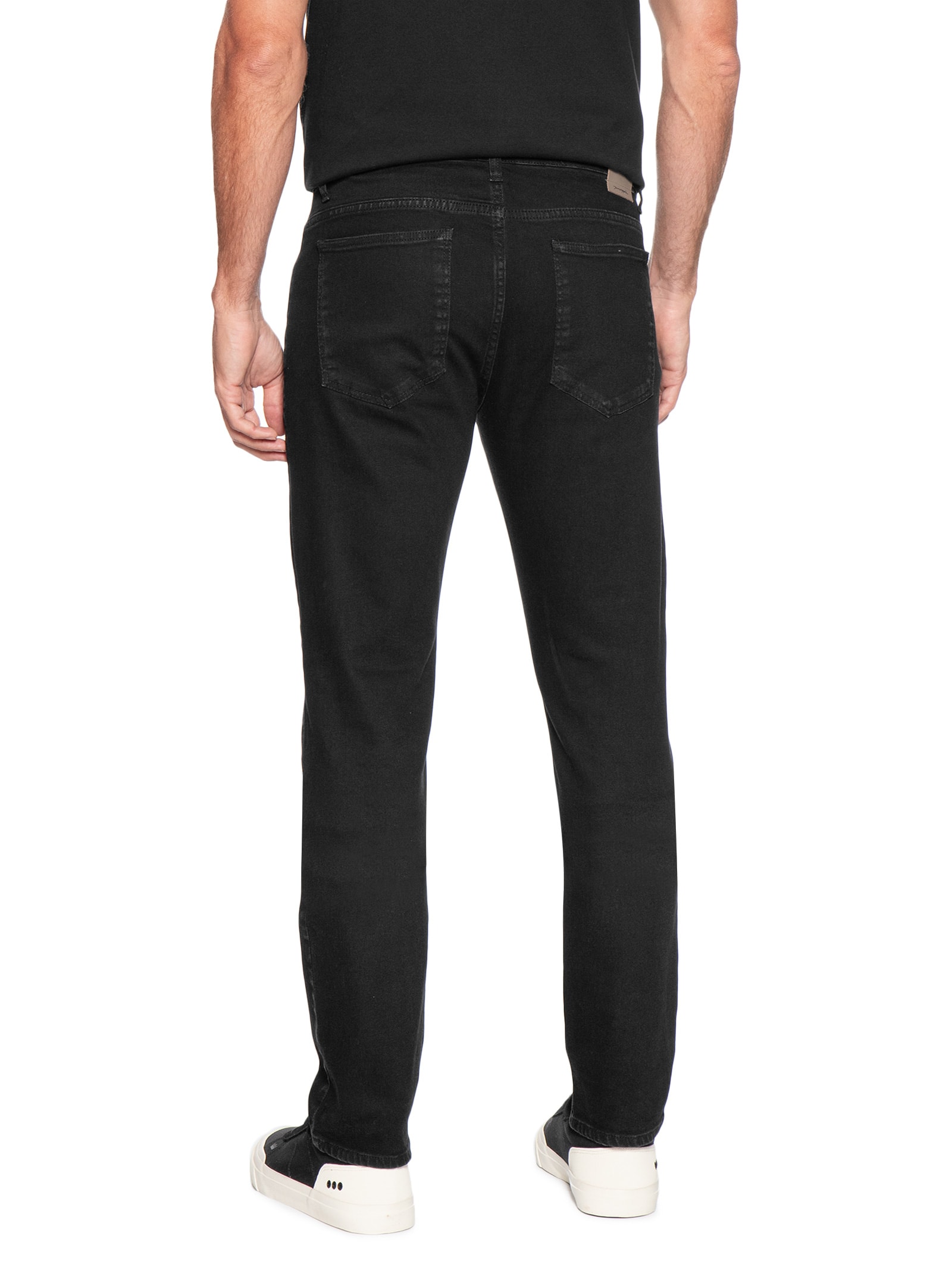 Calça Masculina Slim Fit Jeans Preto Pineapple