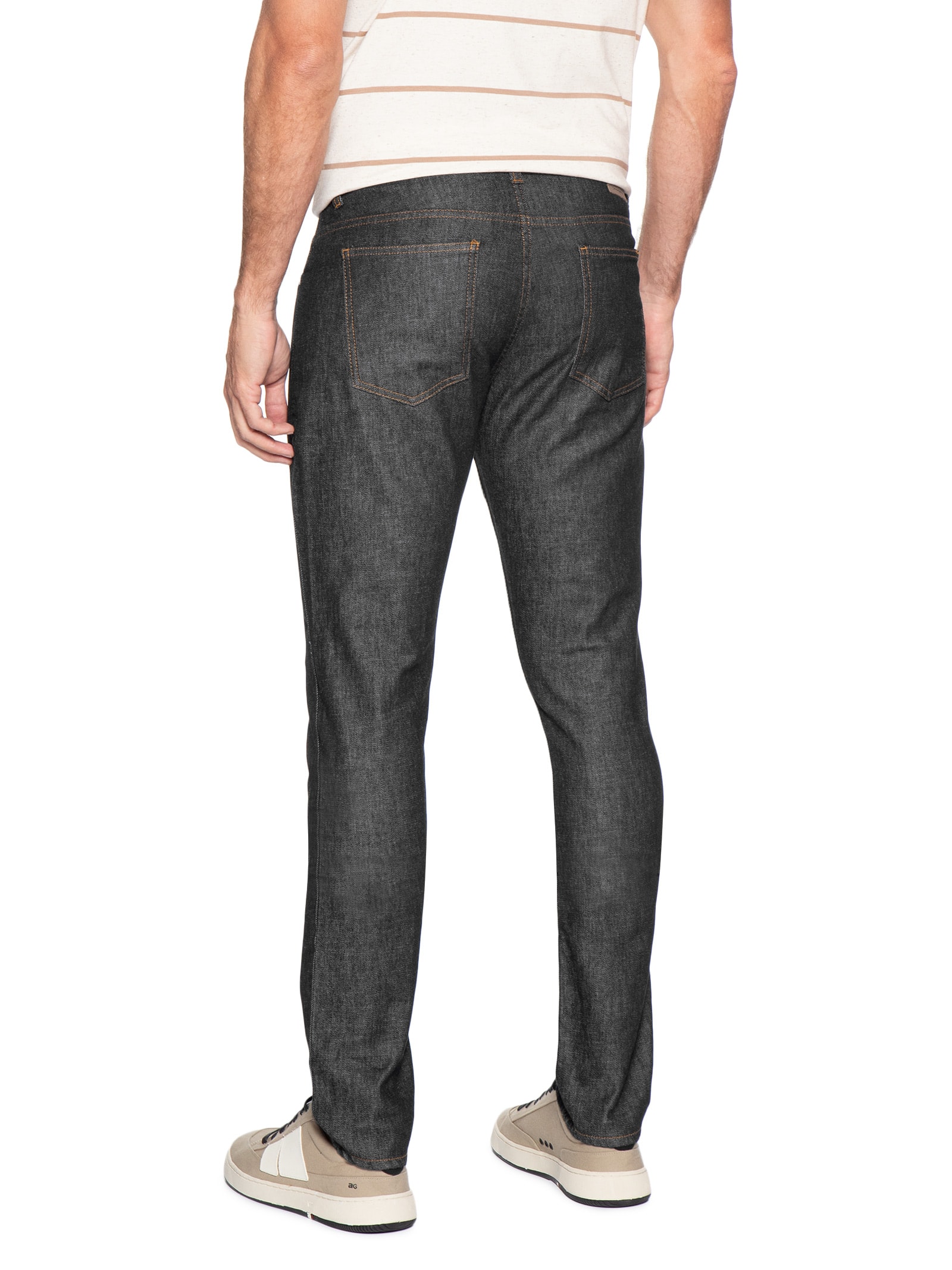 Calça Masculina Slim Fit Jeans Raw Pima Azul Pineapple