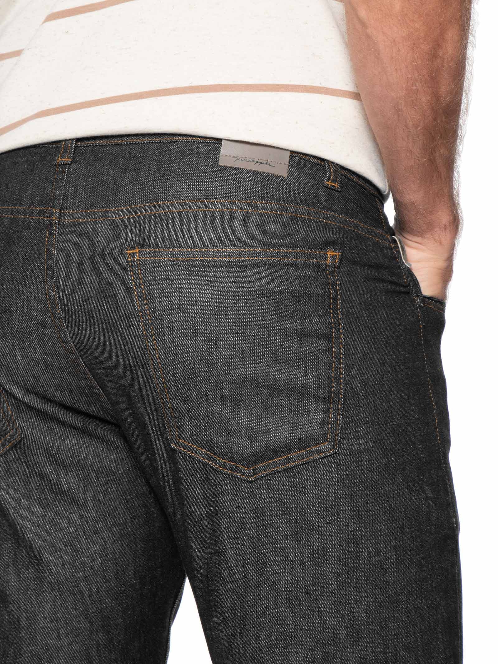 Calça Masculina Slim Fit Jeans Raw Pima Azul Pineapple