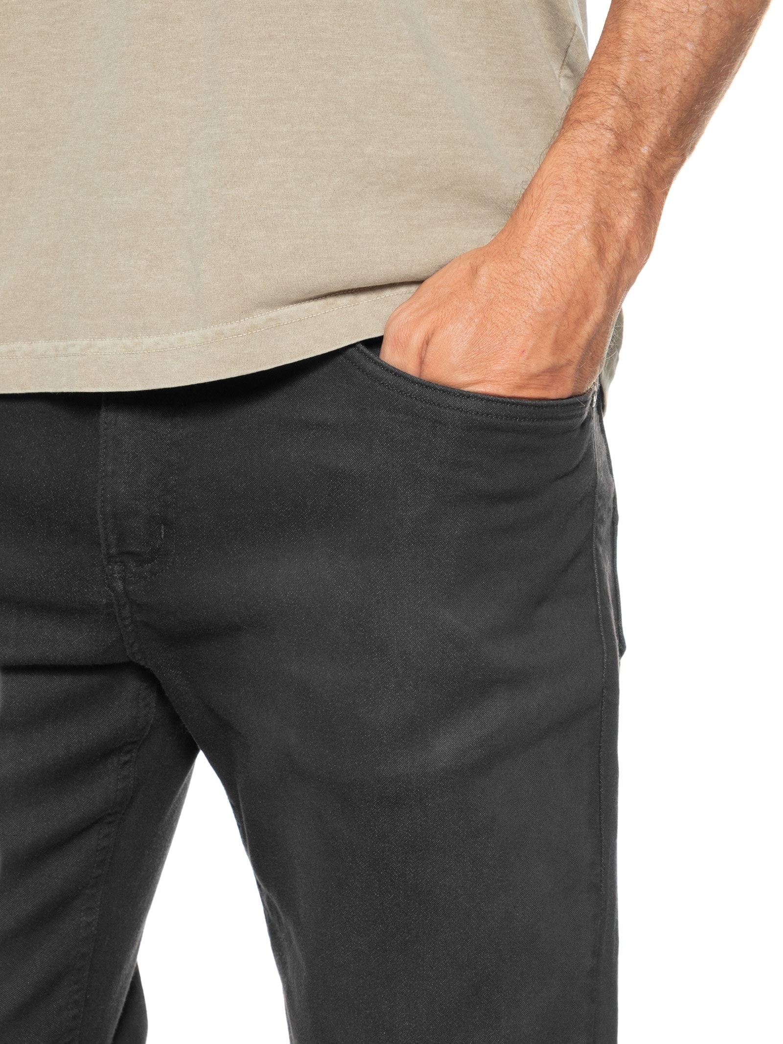 Calça Masculina Slim Fit Leblon Comfort TNT Preto Osklen