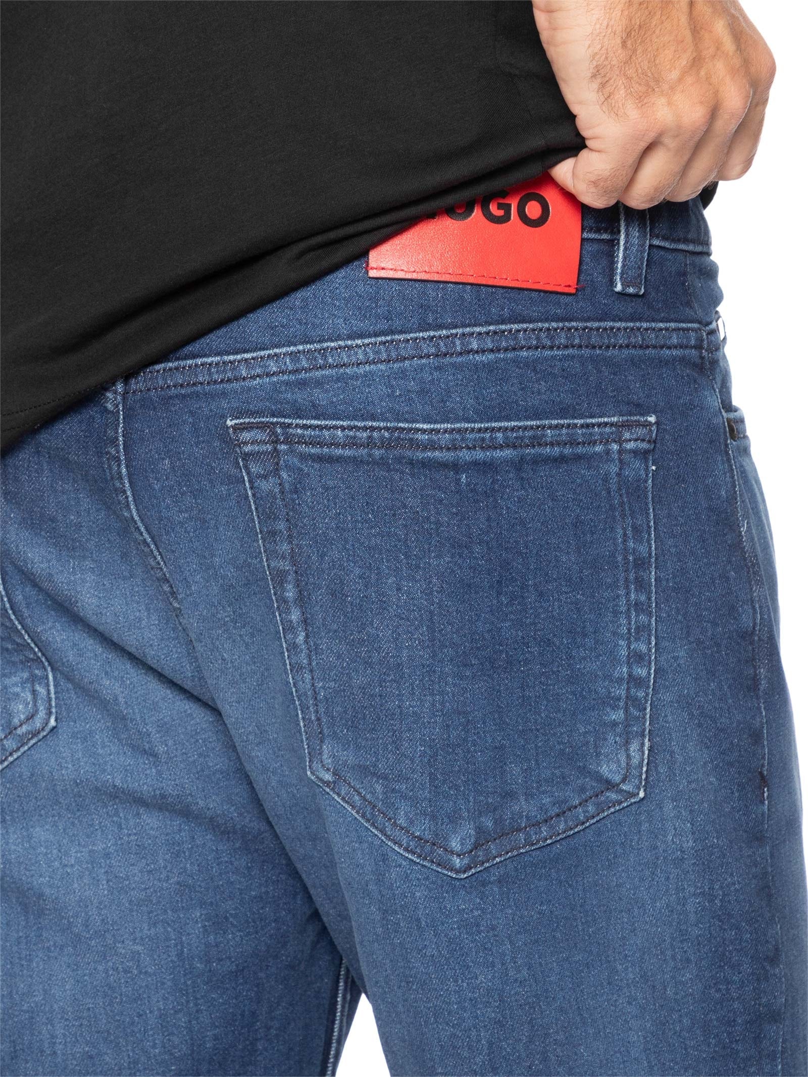Calça Masculina Slim Jeans 708 Azul Hugo