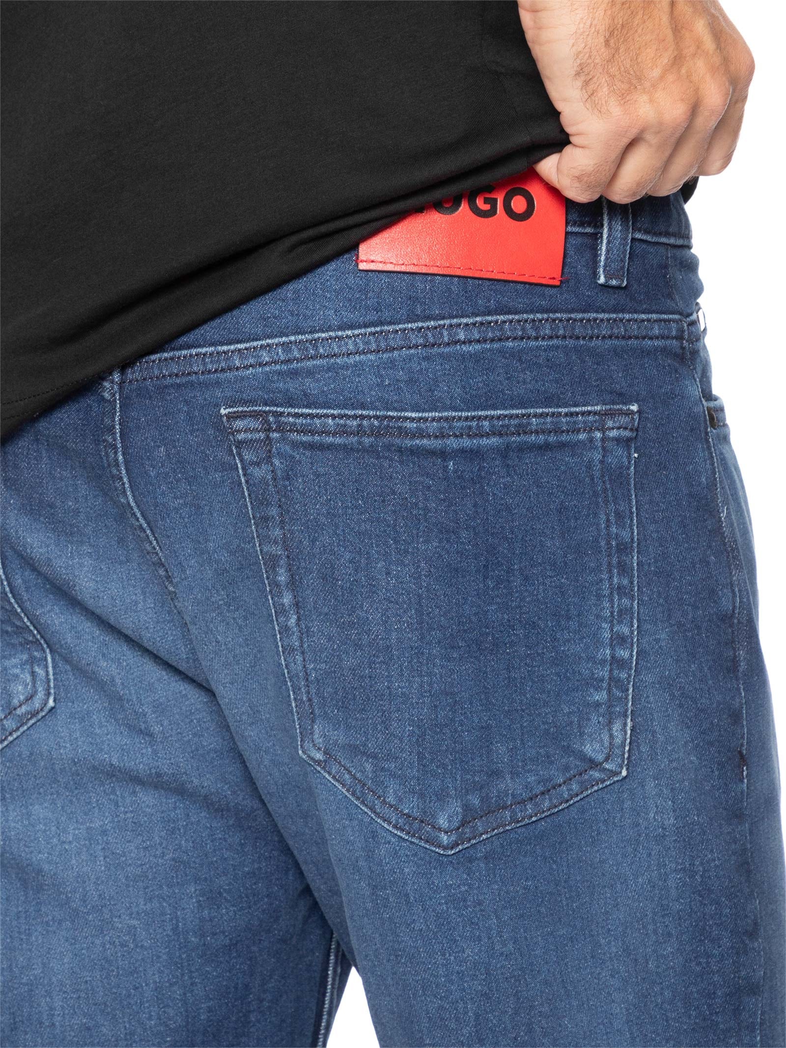 Calça Masculina Slim Jeans 708 Azul Hugo