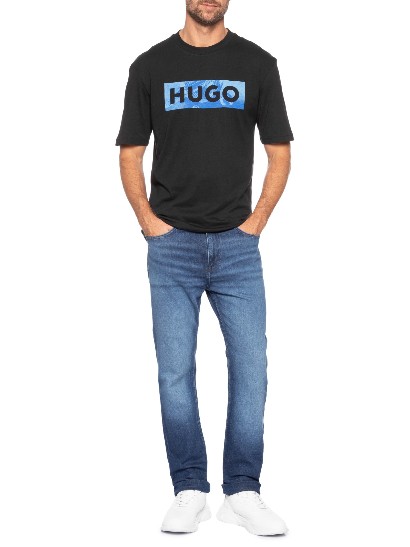 Calça Masculina Slim Jeans 708 Azul Hugo