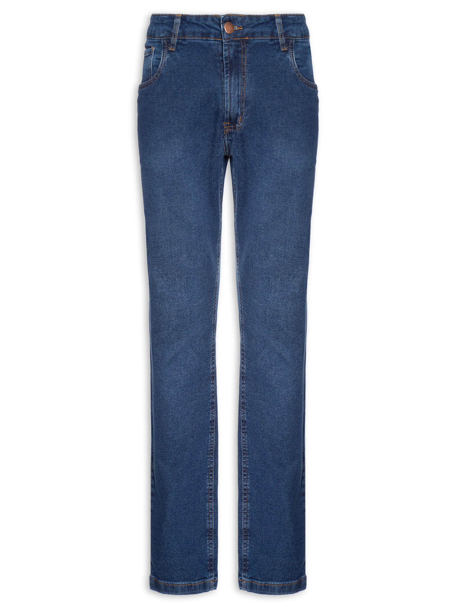 Calça Masculina Slim Jeans Stretch Azul Basiq Men