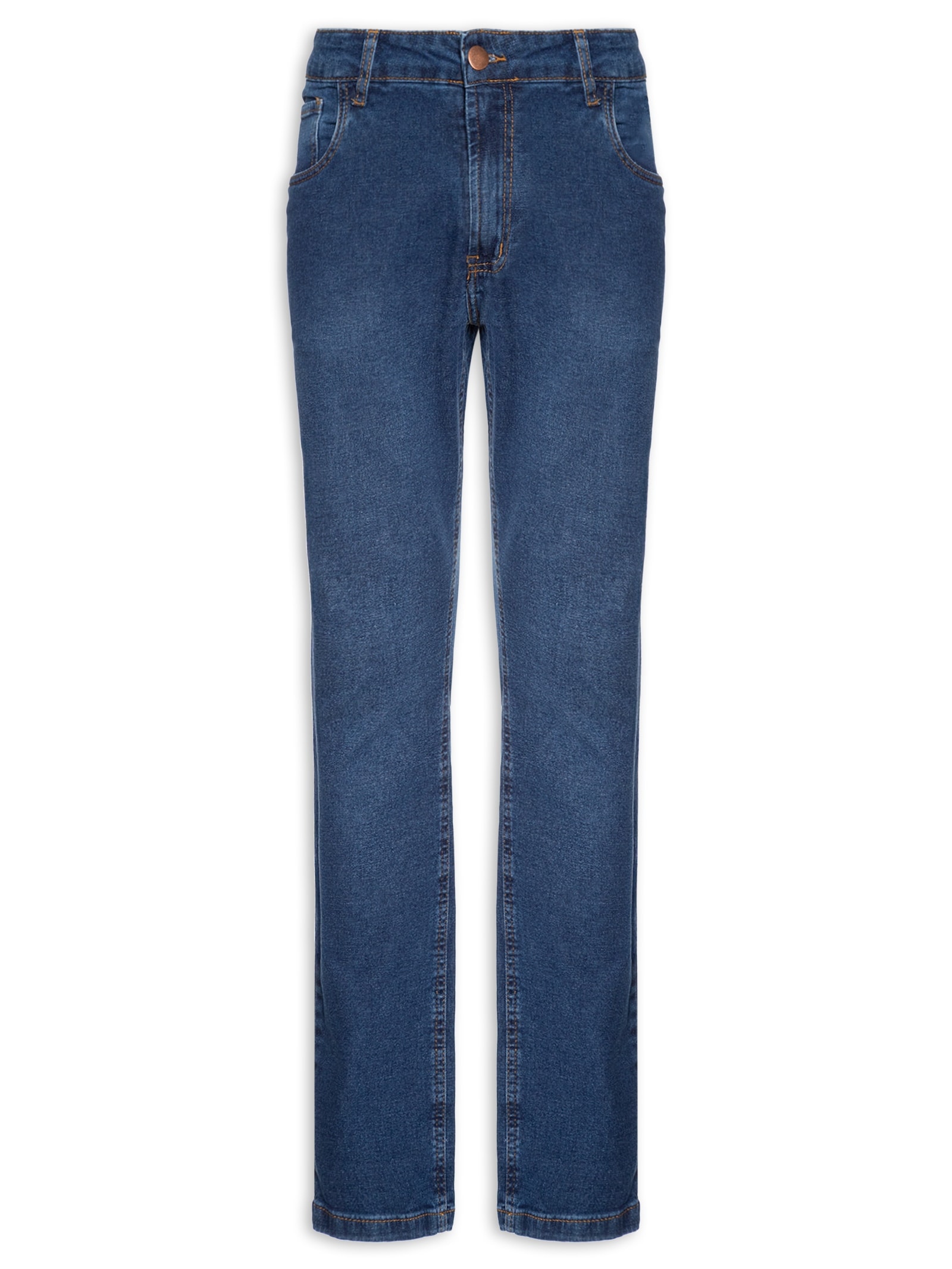 Calça Masculina Slim Jeans Stretch Azul Basiq Men