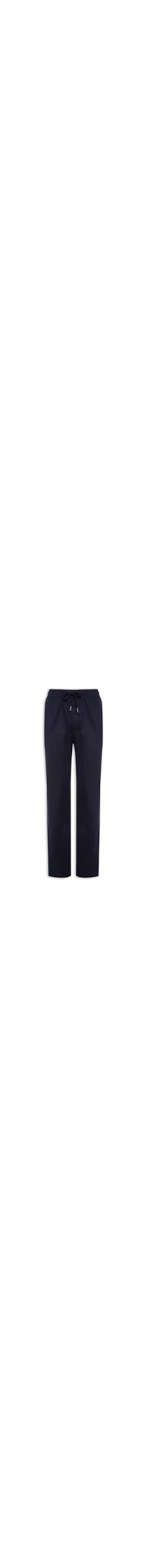 Calça Masculina Slim Sarja Com Elástico - Azul