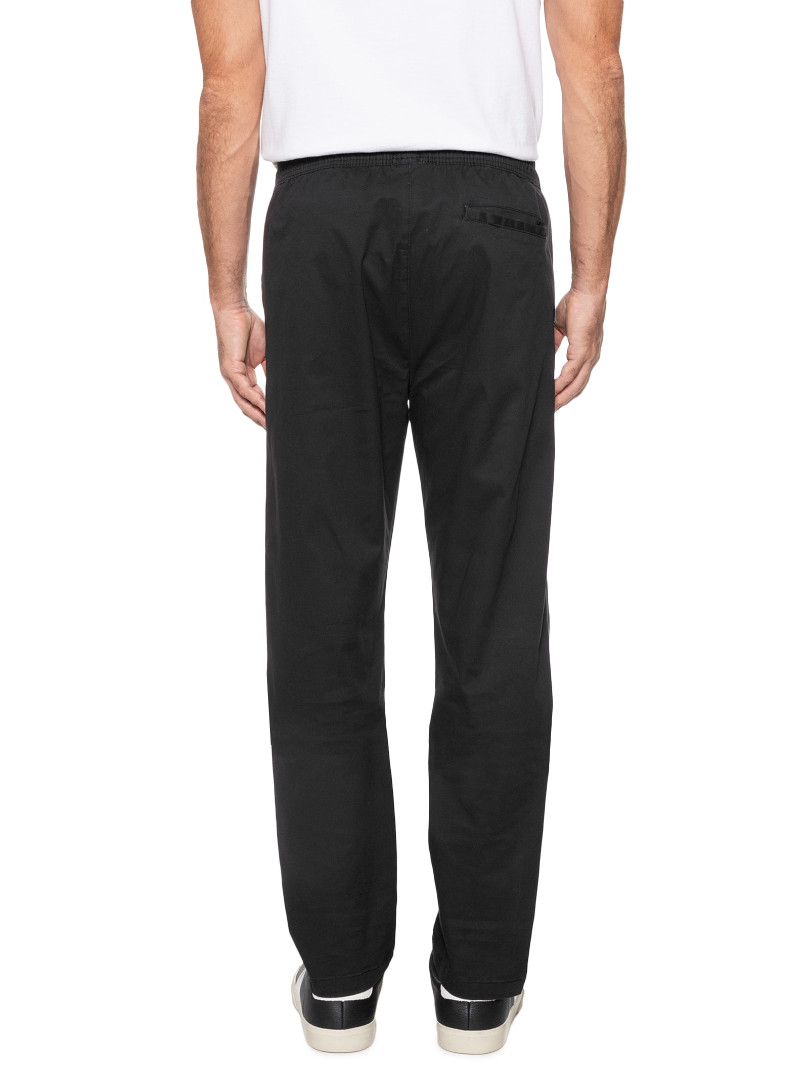 Calça Masculina Slim Sarja Com Elástico Azul Basiq Men