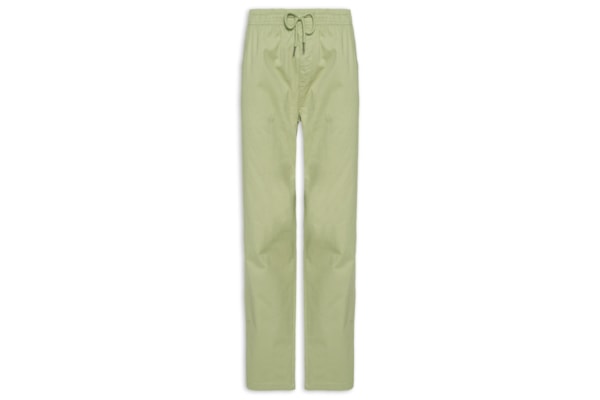 Calça Masculina Slim Sarja Com Elástico - Azul