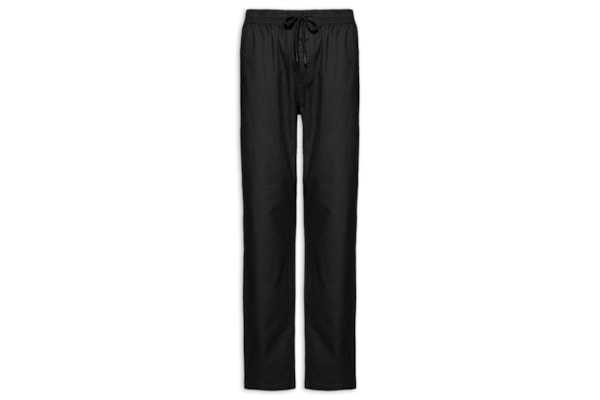Calça Masculina Slim Sarja Com Elástico - Azul