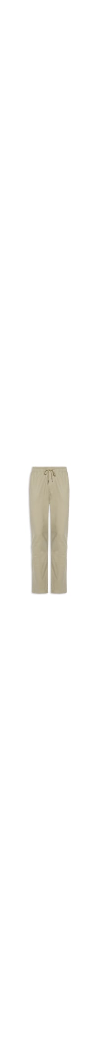 Calça Masculina Slim Sarja Com Elástico No Cós - Bege
