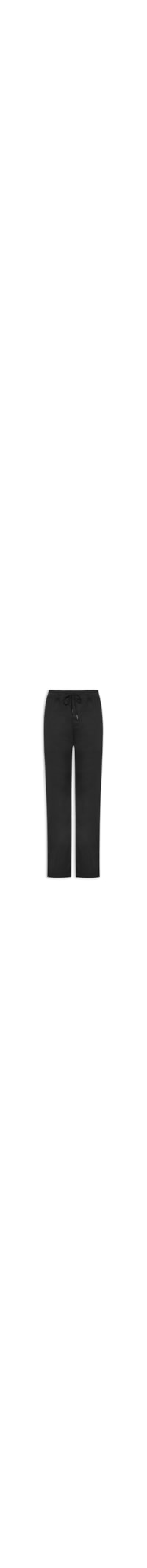Calça Masculina Slim Sarja Com Elástico - Preto
