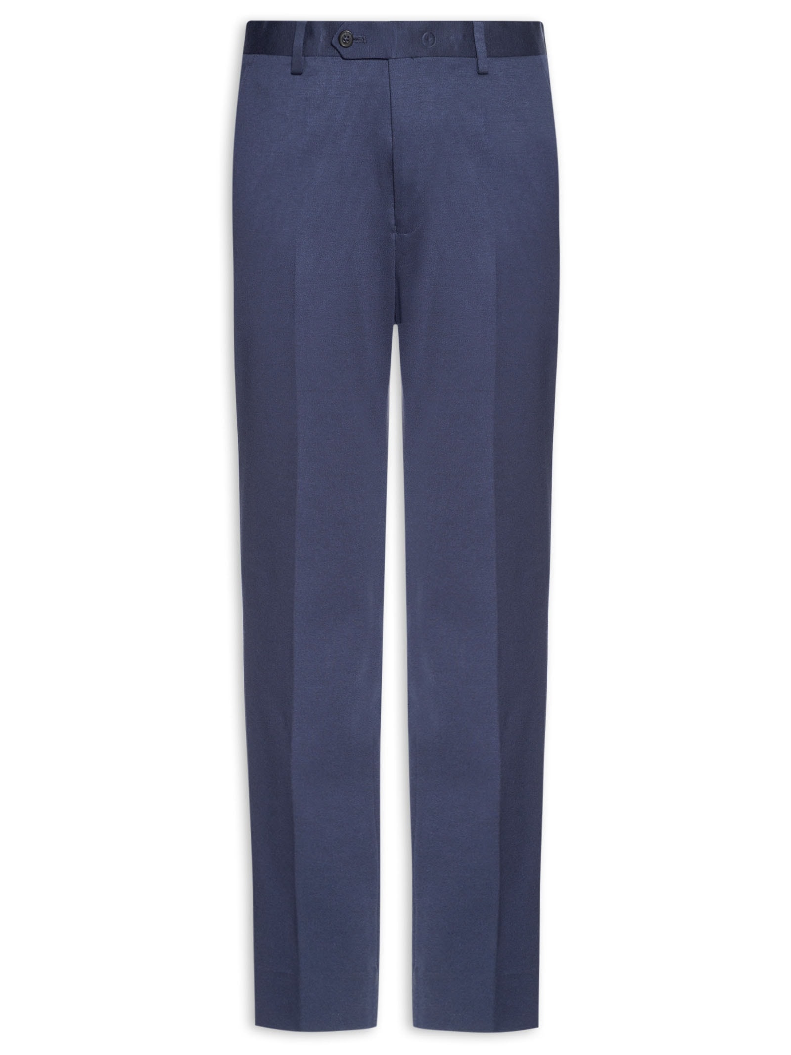 Calça Masculina Social Alfaiataria Malha Super Slim Fit Azul Aramis