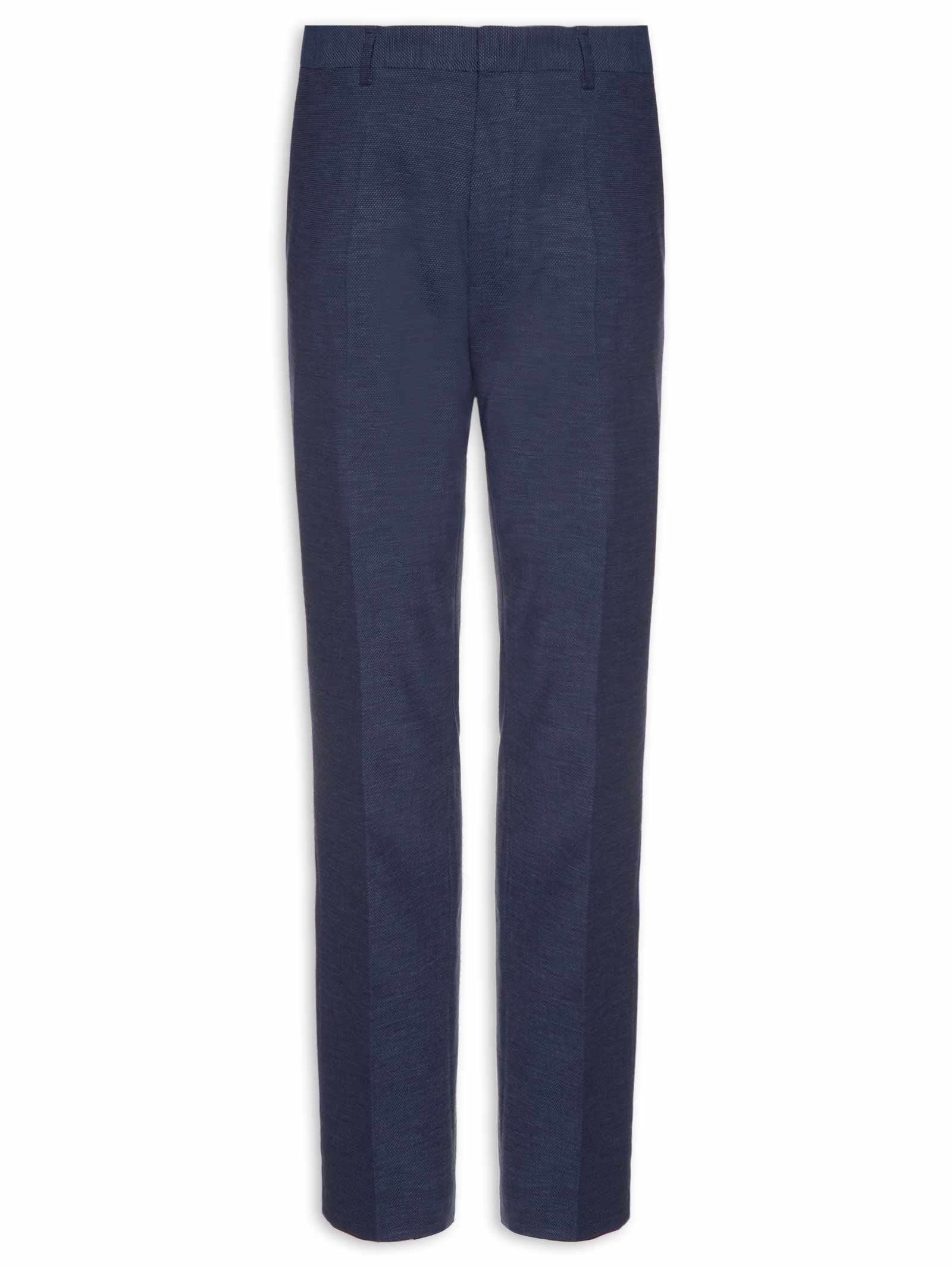 Calça Masculina Social Hesten Azul Hugo